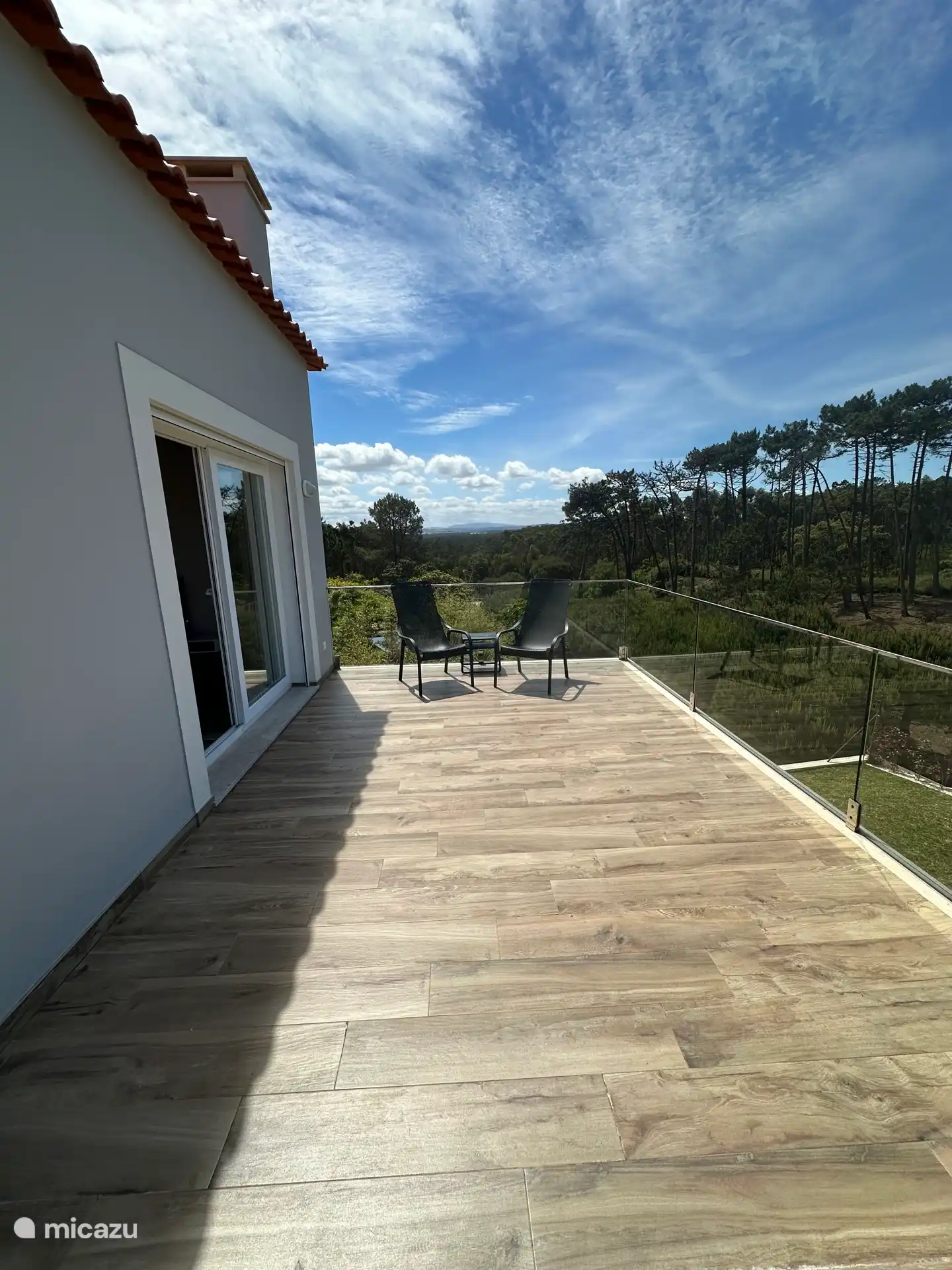 Uitzicht op Caldas da Rainha in de verte.