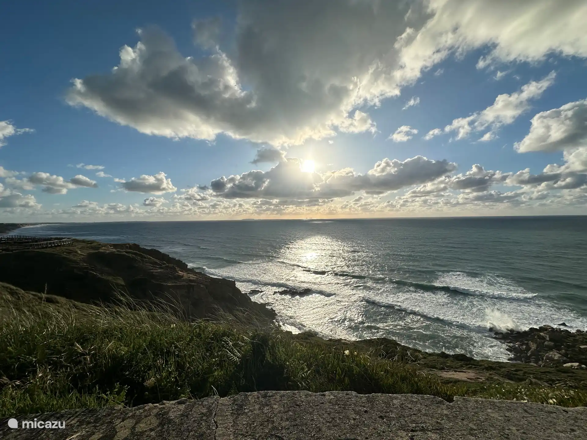Eén van de uitzichtpunten bij Foz do Arelho op een paar km afstand van het huis.