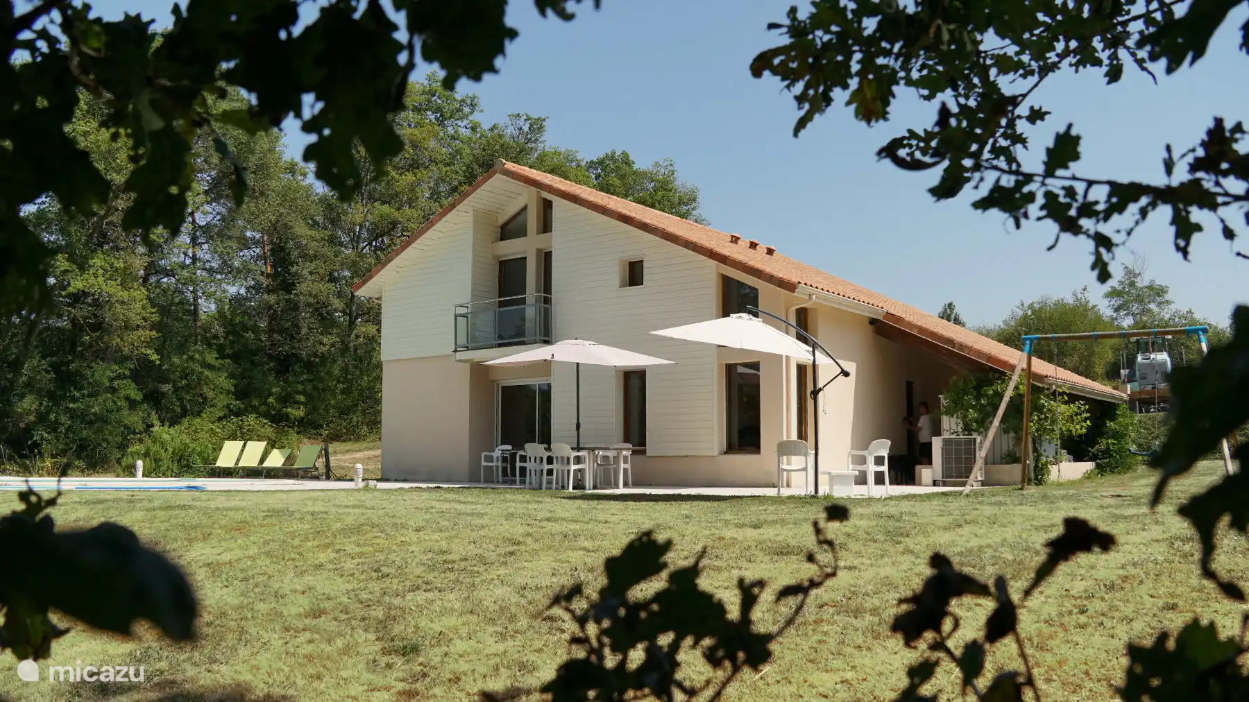 Ubicación de la casa en la parte trasera