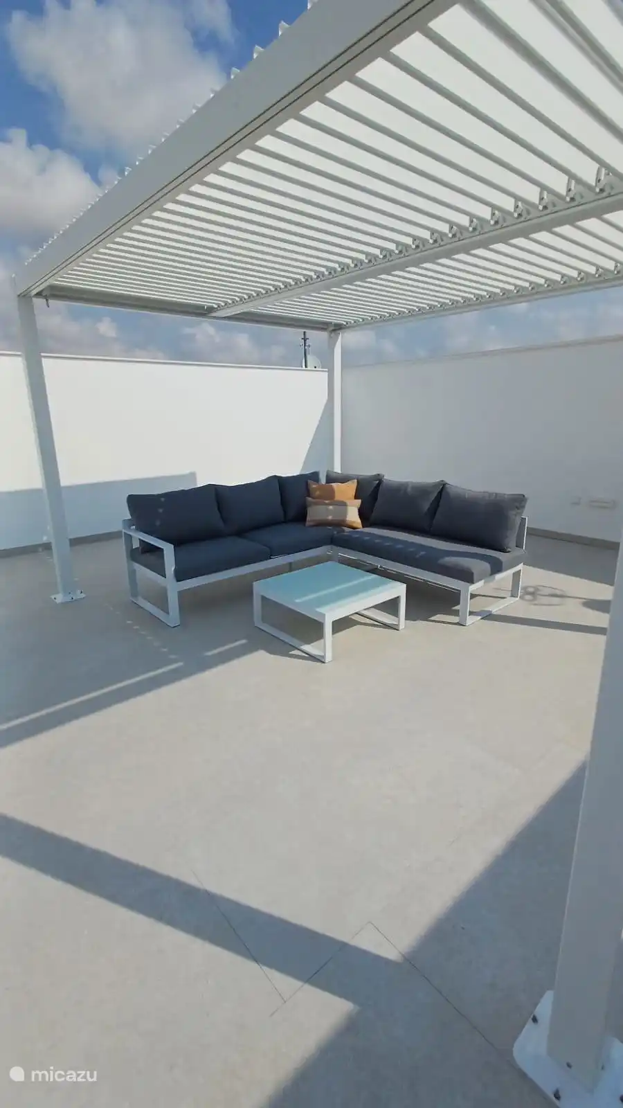 Loungegedeelte solarium 