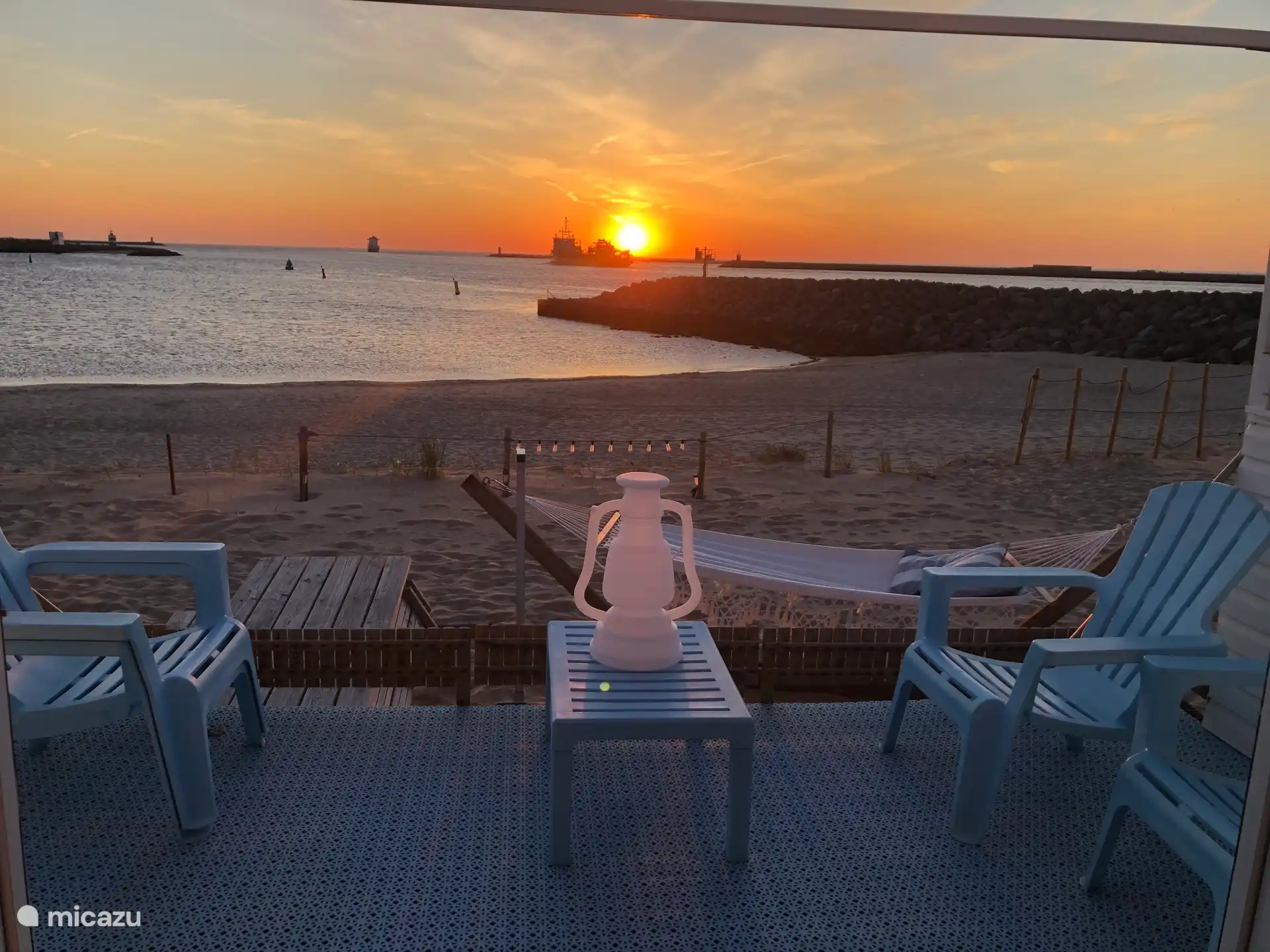 Vue et distance jusqu’à la plage