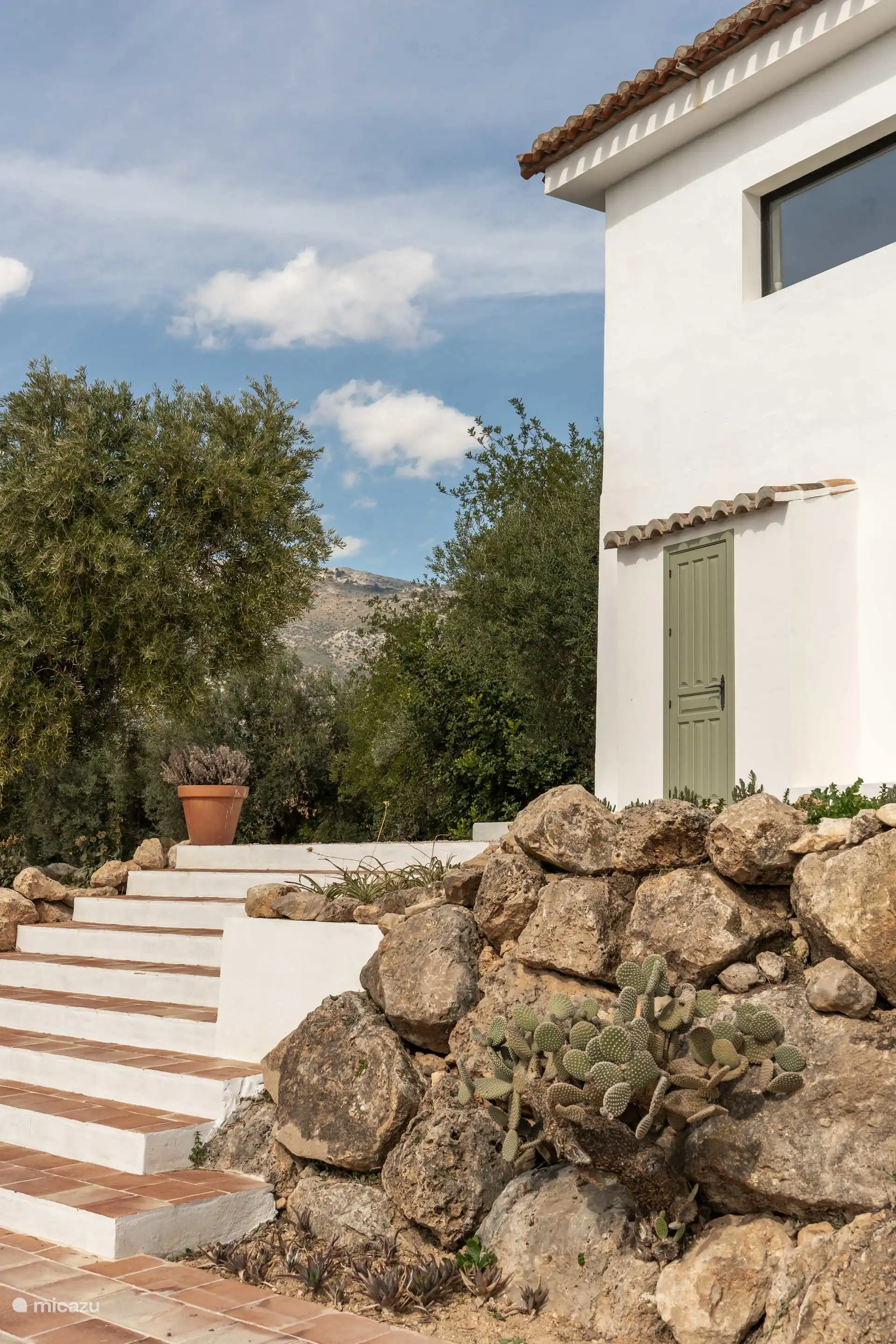 Zijkant van Casa Serrana