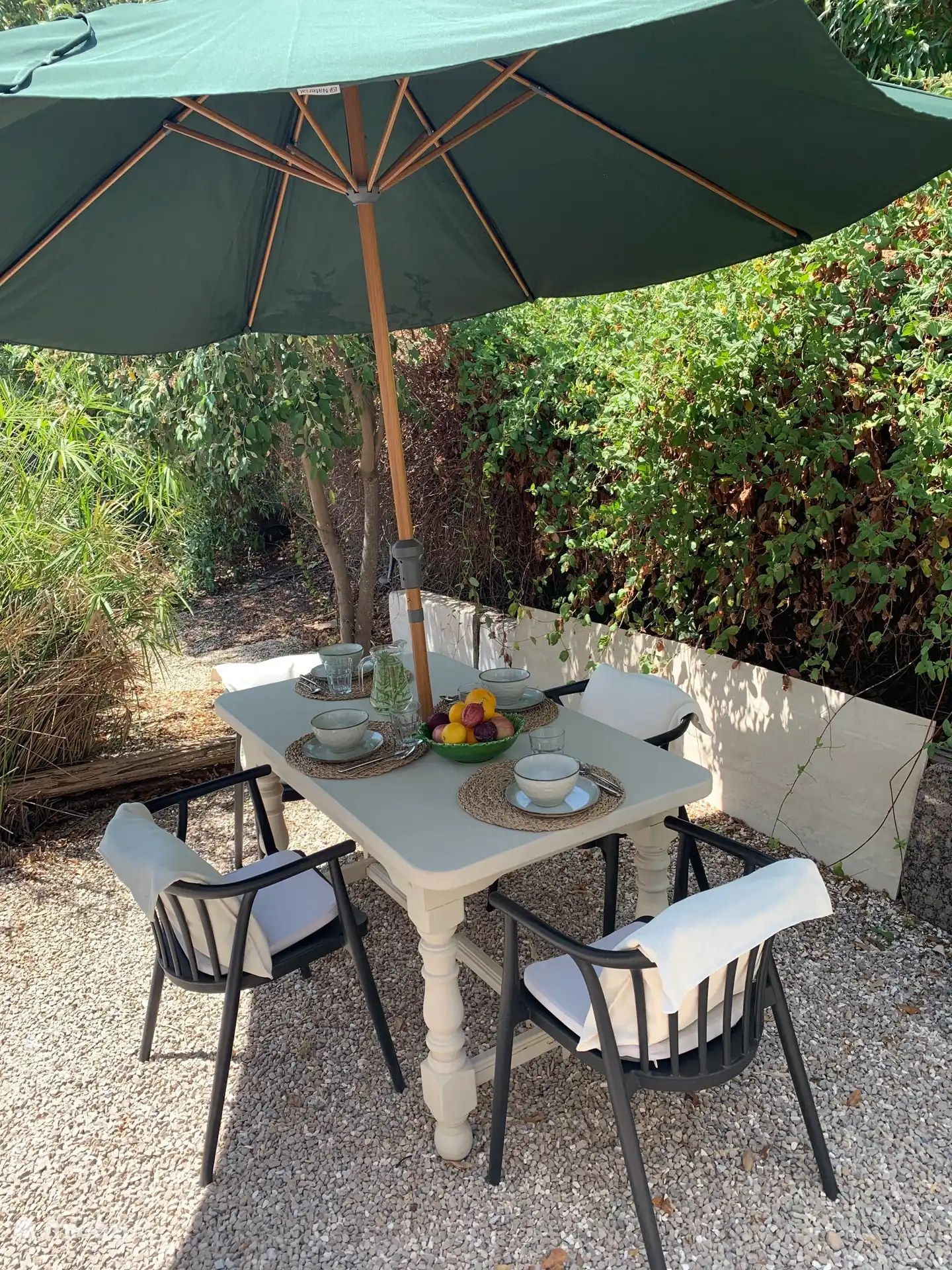 Al fresco eten vlakbij de keuken