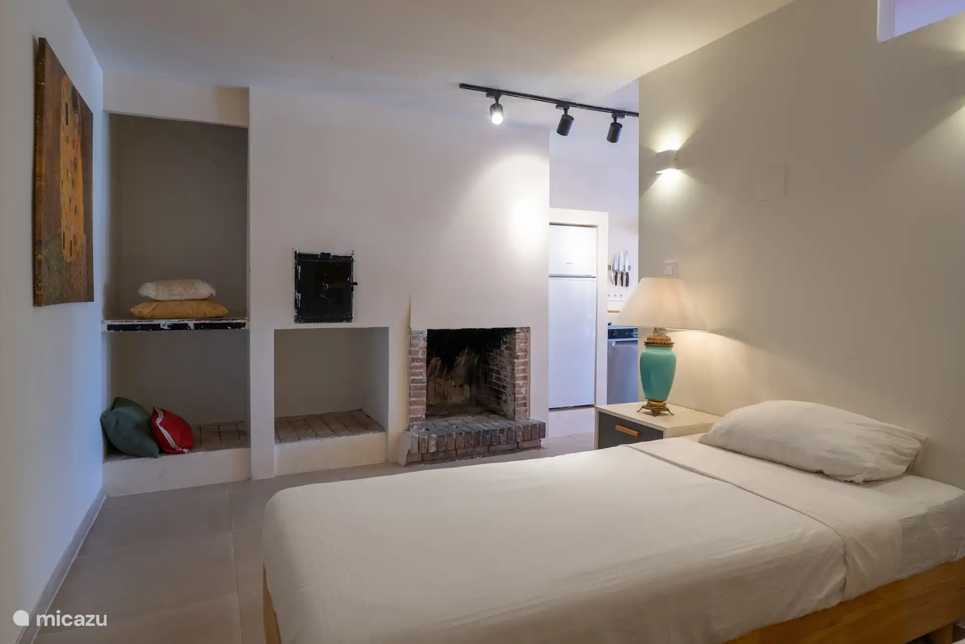 Slaapkamer met 2 eenpersoons bedden