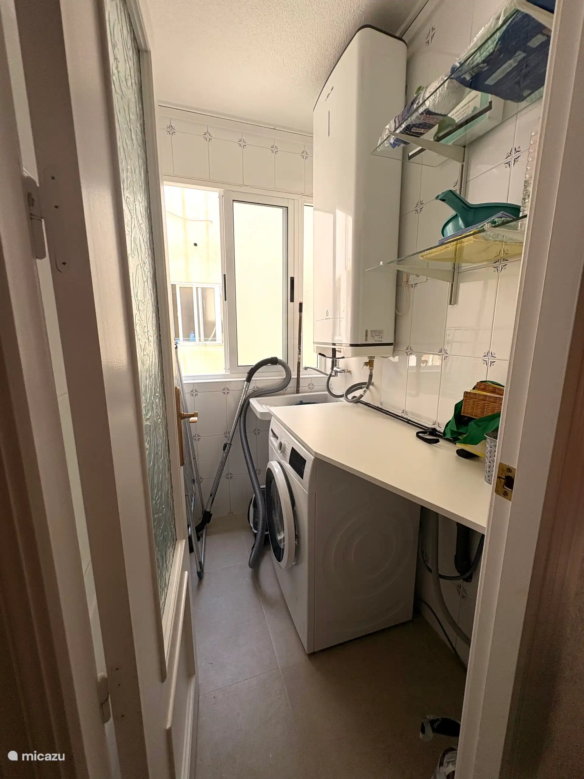 Berging met wasmachine