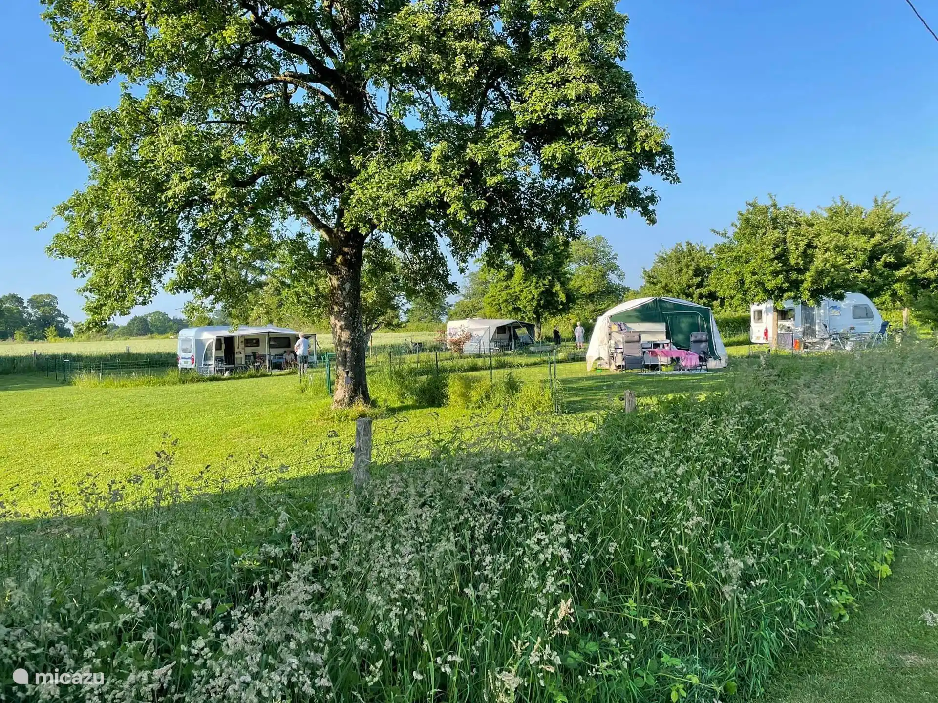 Minicamping in de zomer