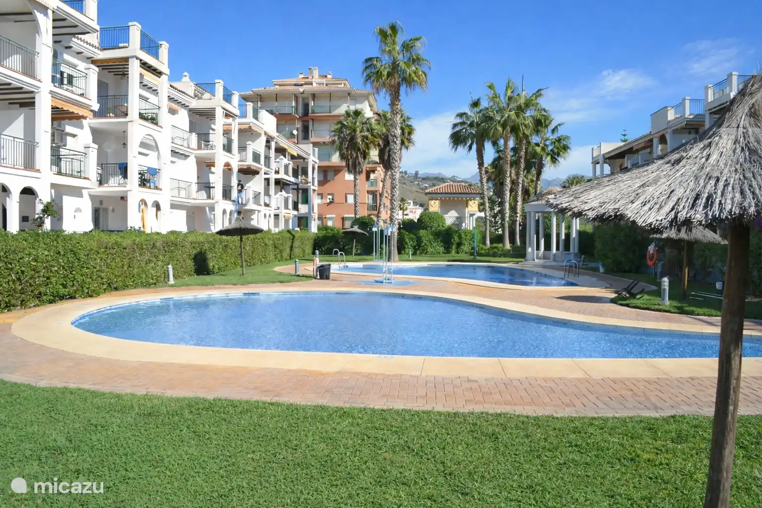 Eén van de extra buitenzwembaden op het park.