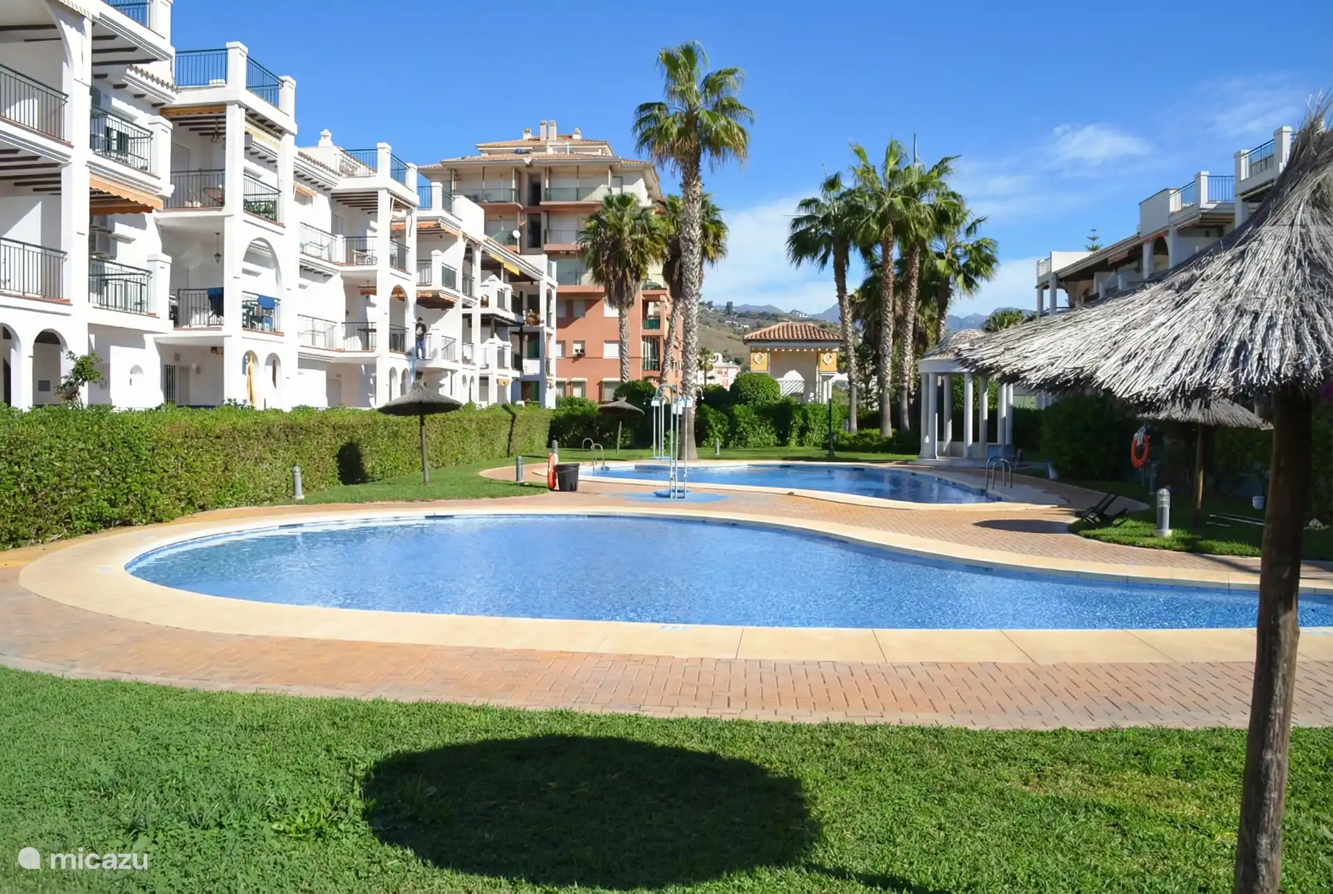 Eén van de extra buitenzwembaden op het park.