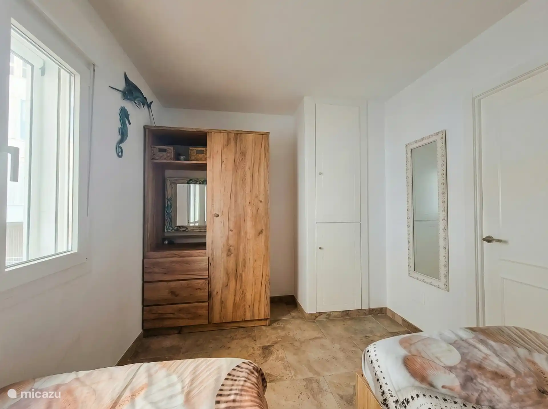 Praktische kastruimte in de slaapkamer beneden.

