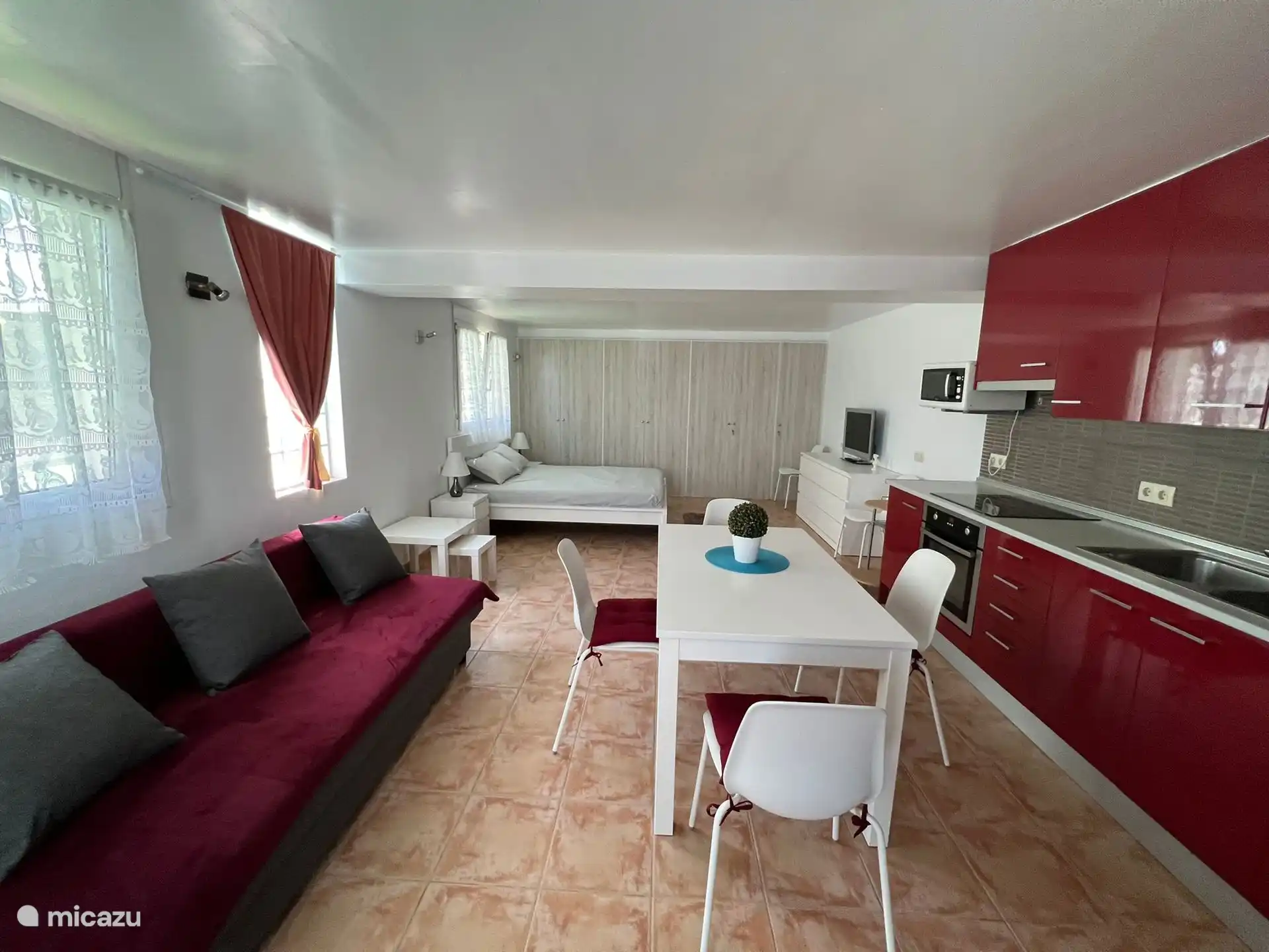 Uitzicht vanaf de ingang van de zolder