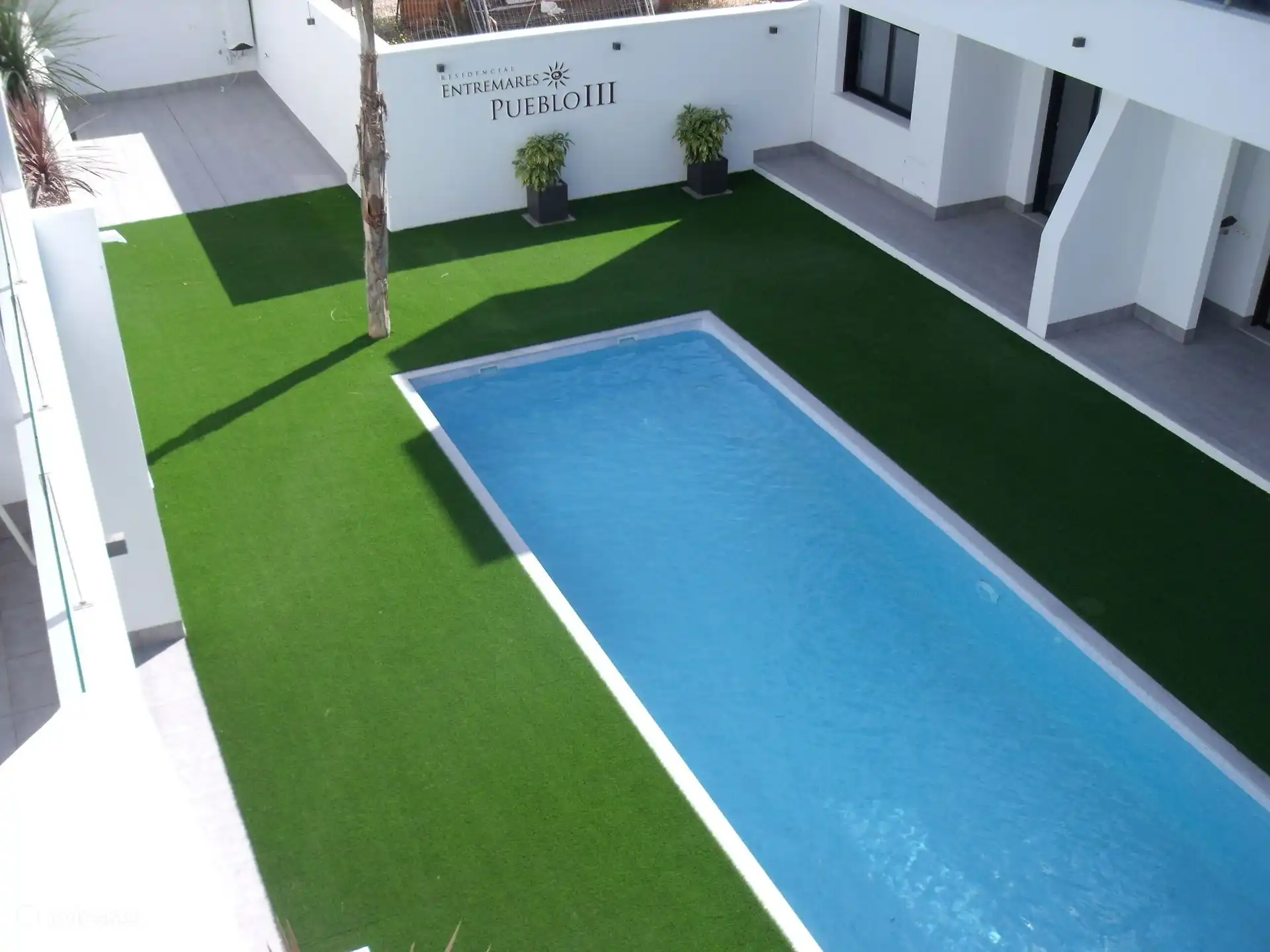 Pool view from solarium