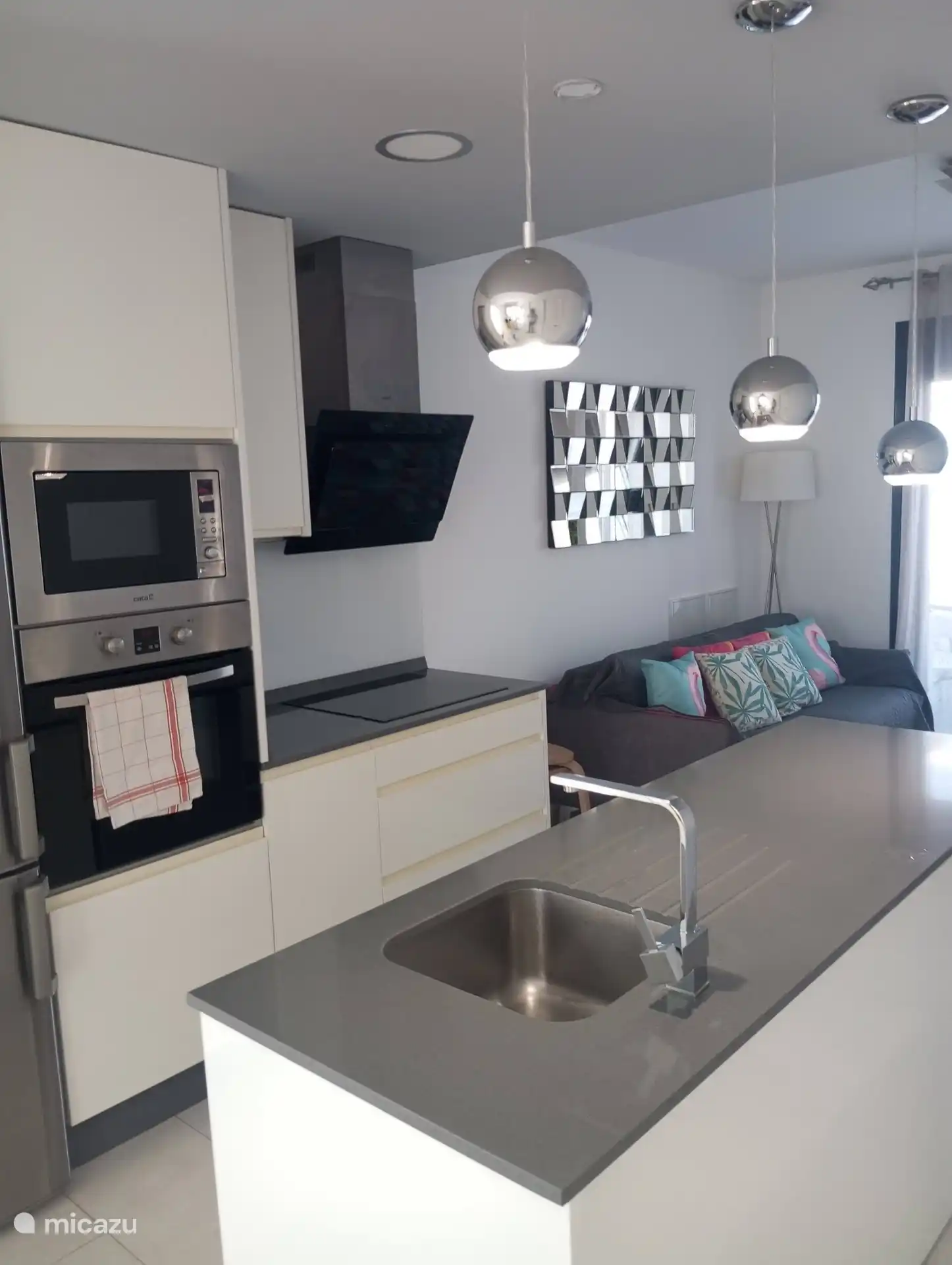 Worktop/Sink/oven and Cooker.