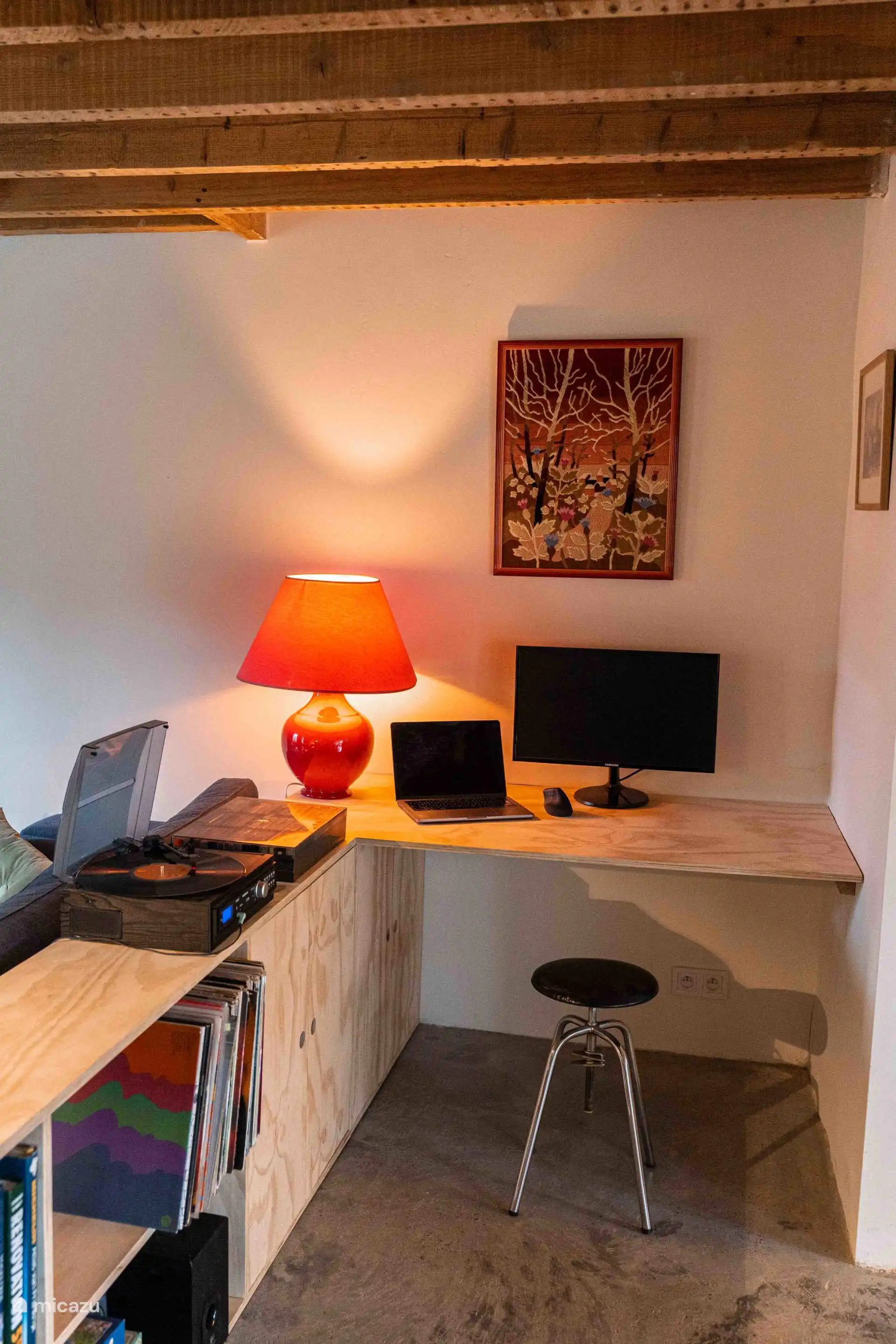 In dit zithoekje kan je al je hobbys uitoefenen
