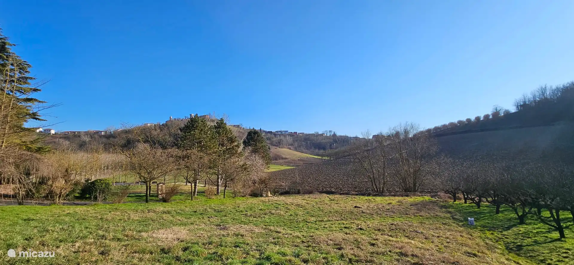 Uitzicht op het dorp