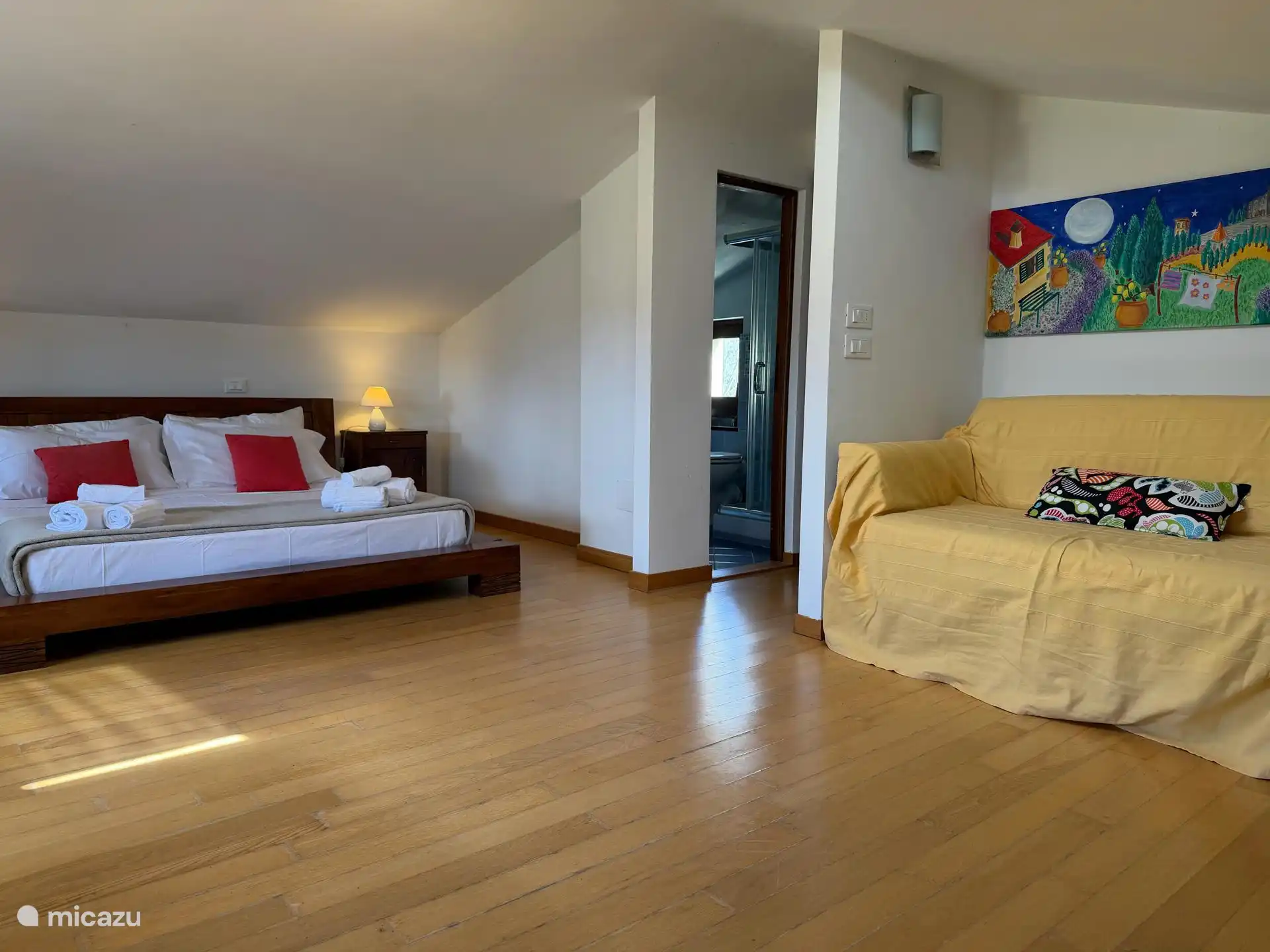 bedroom with bathroom