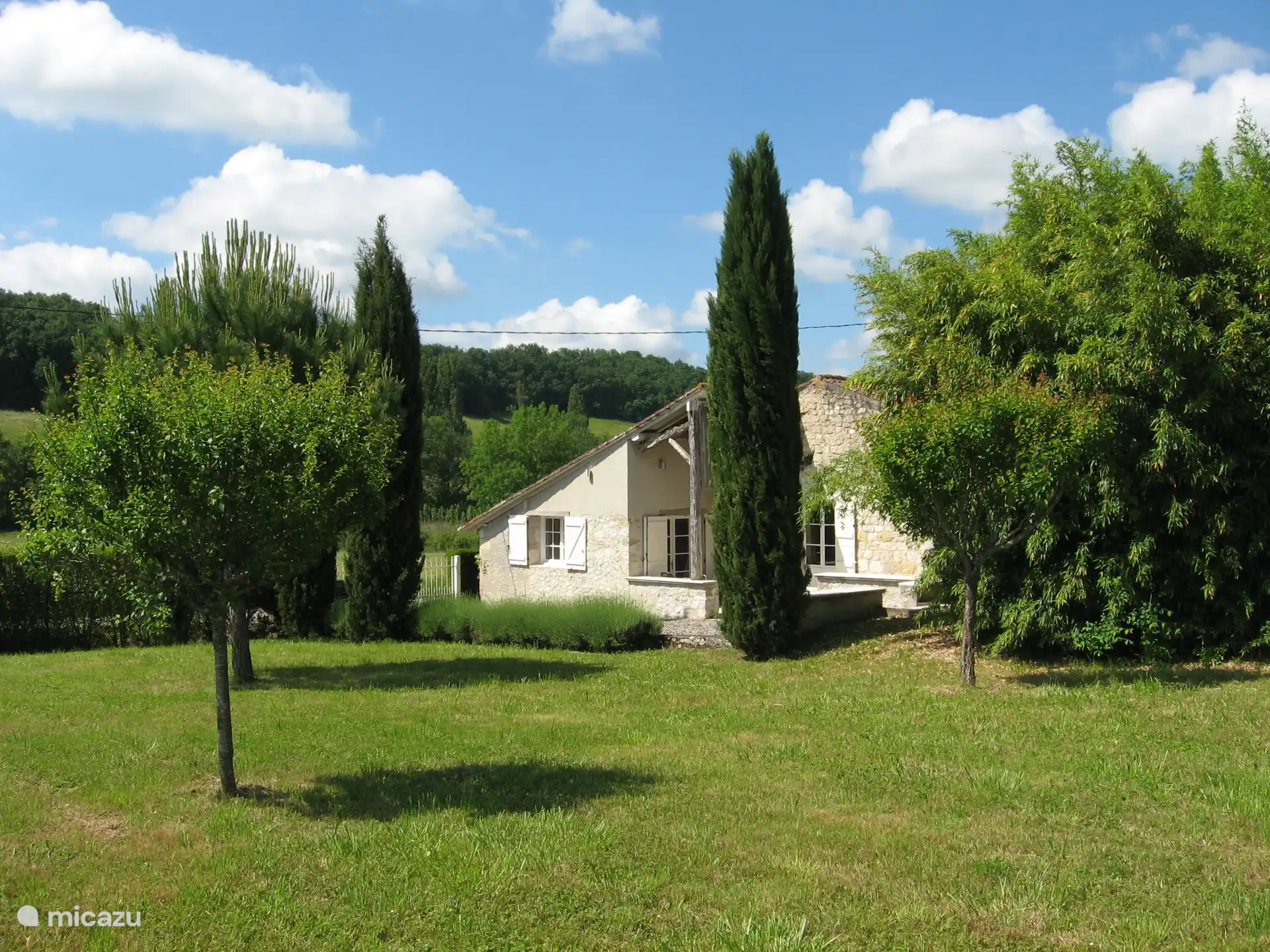 Vue du jardin à la maison