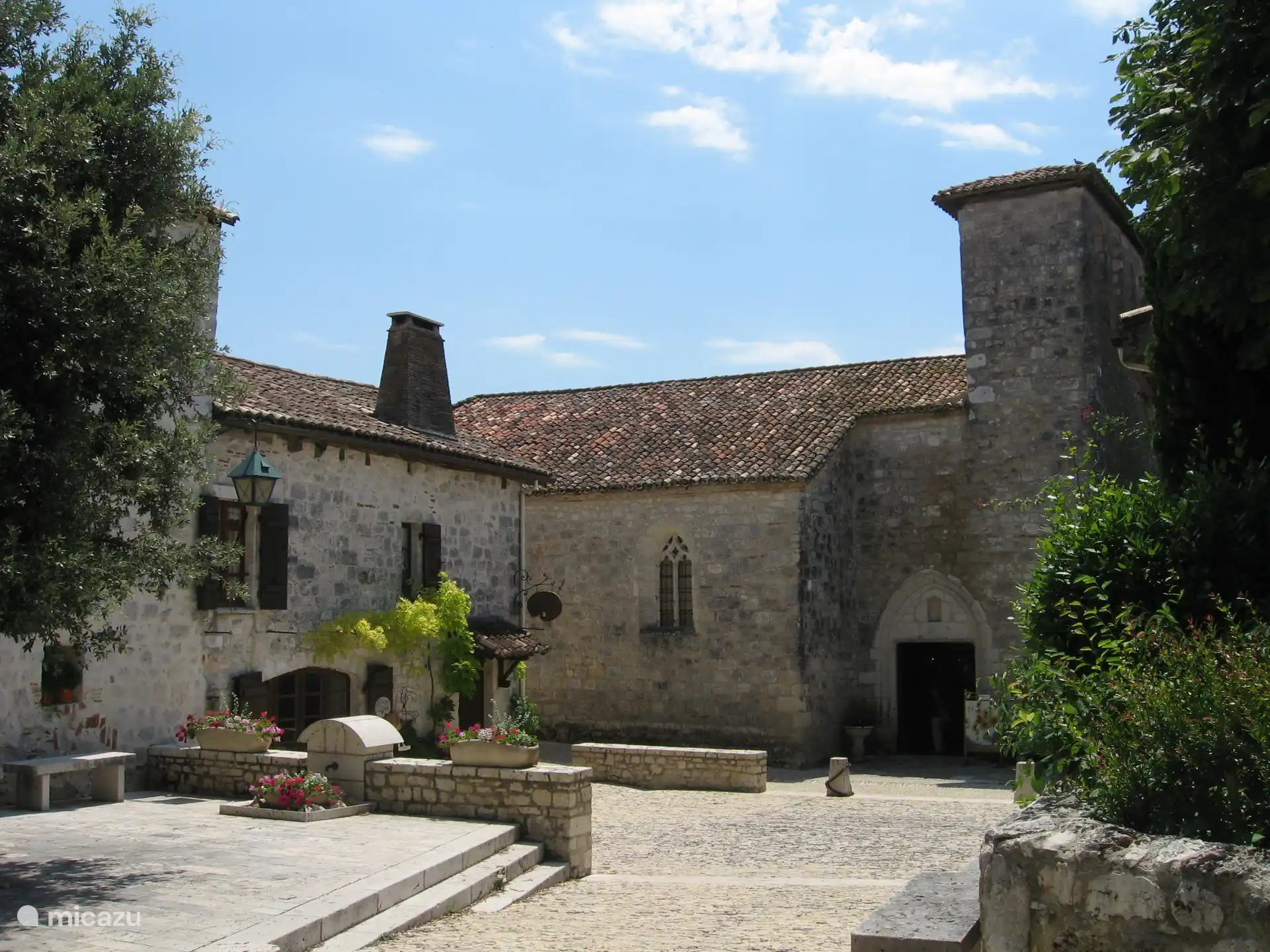 Village de Pujols dans la région