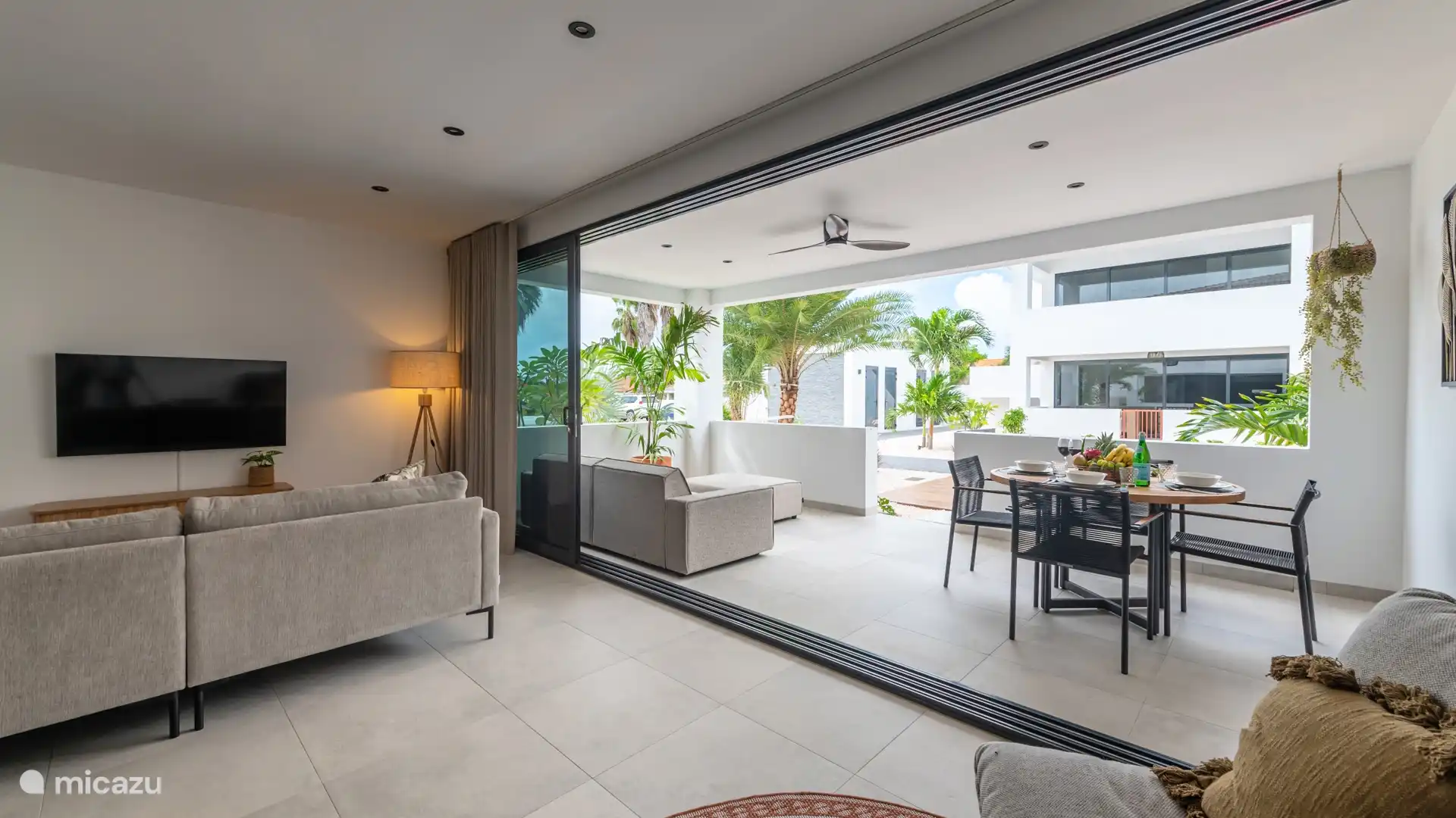 Poolside terrace