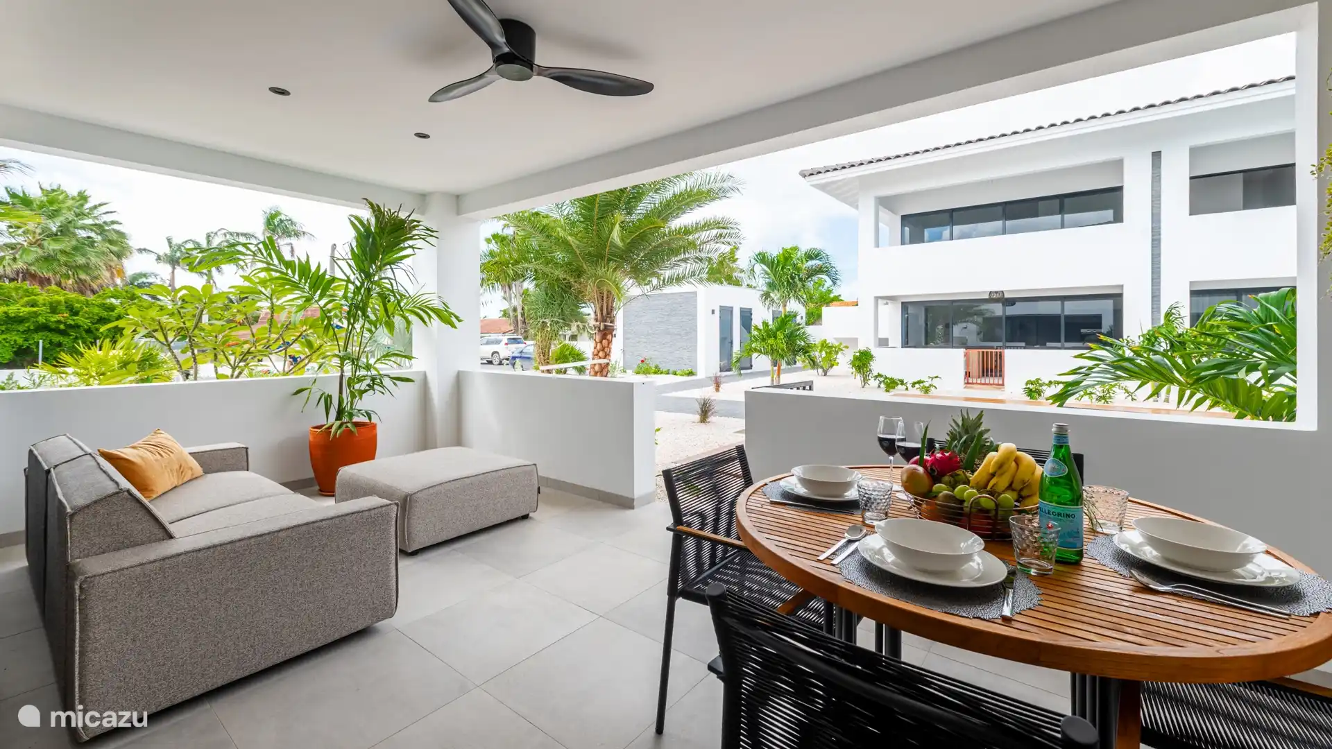 Poolside terrace