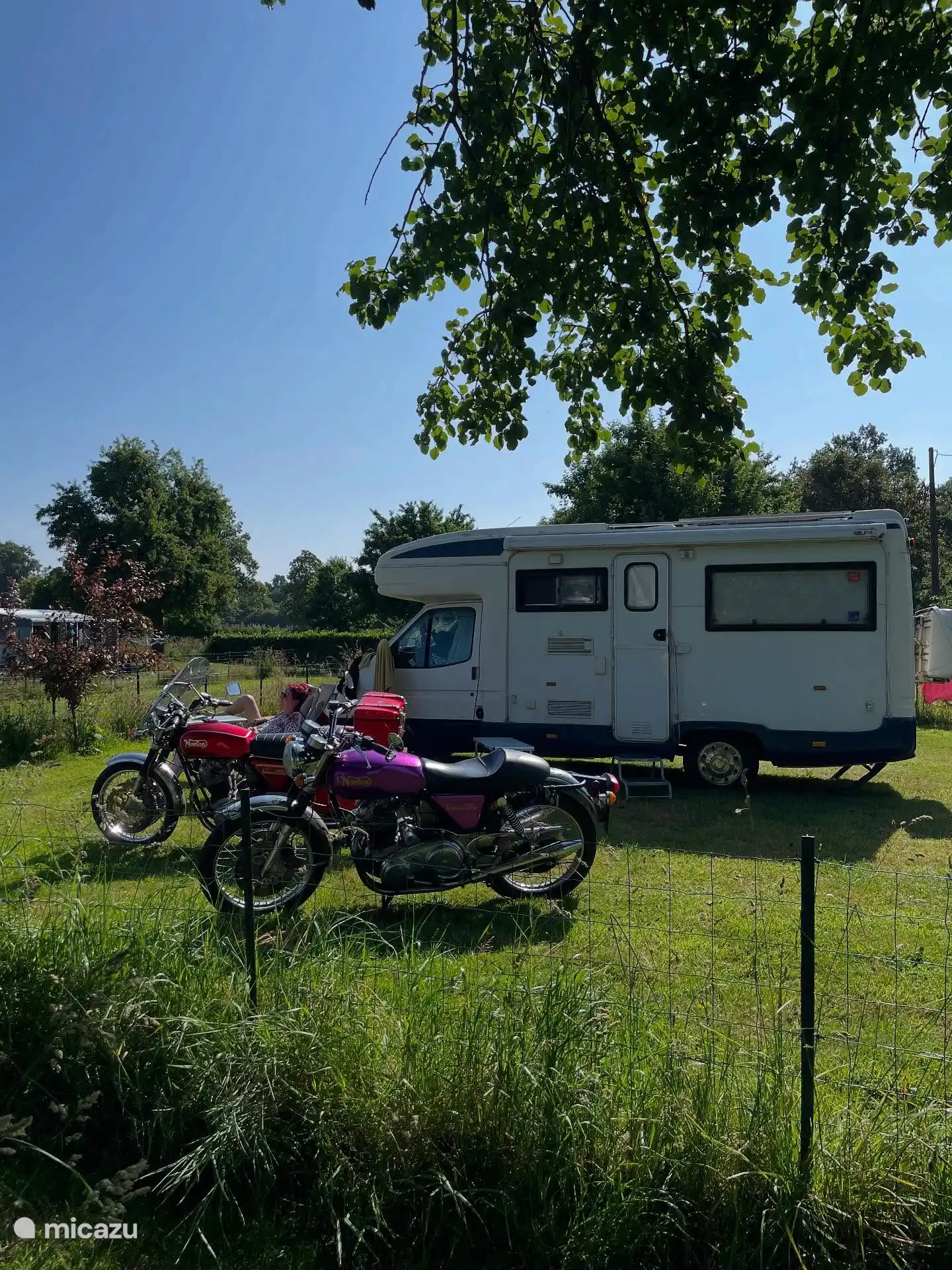 You can also ride a beautiful motorcycle here