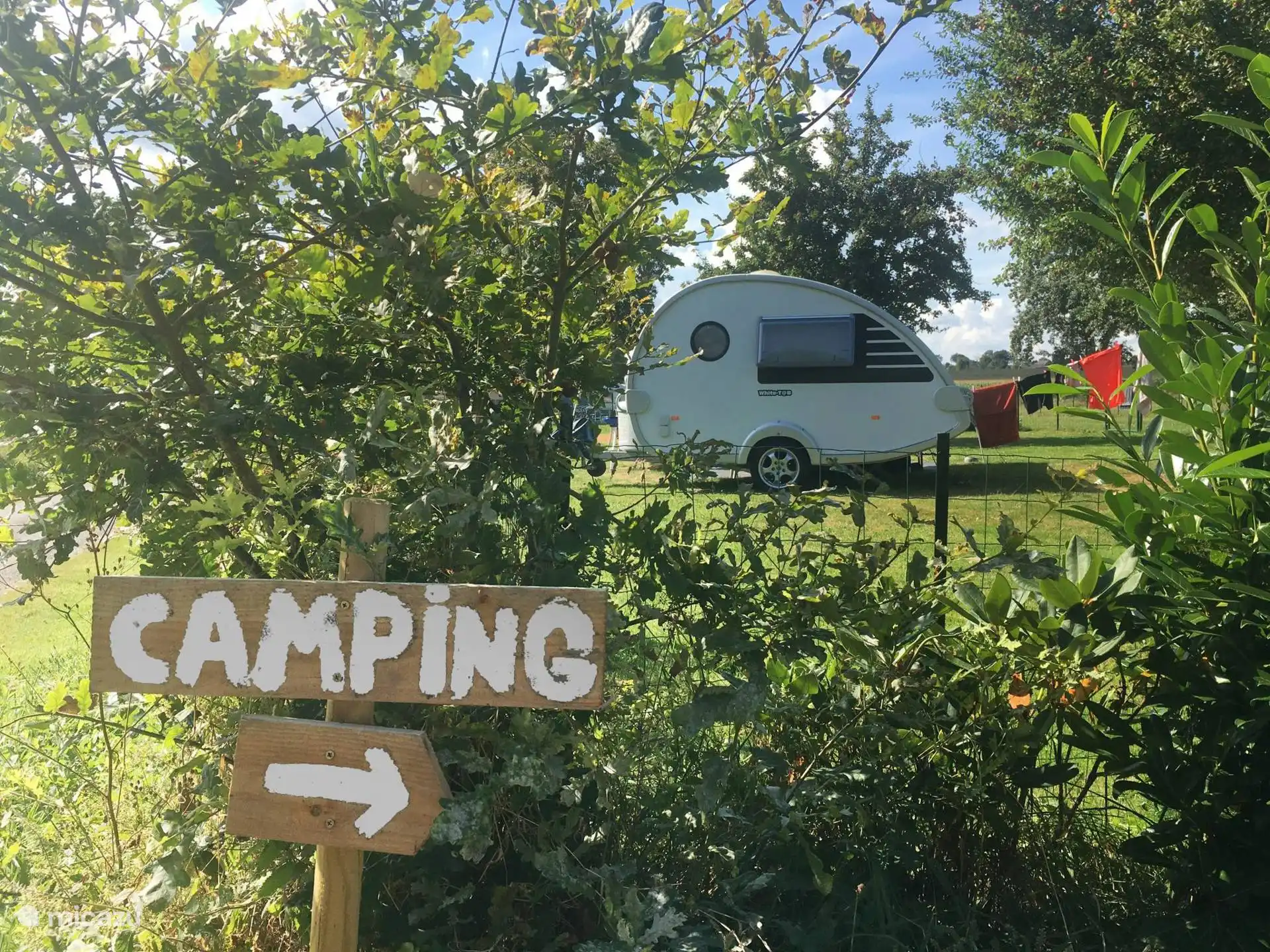 In summer there is also a mini campsite