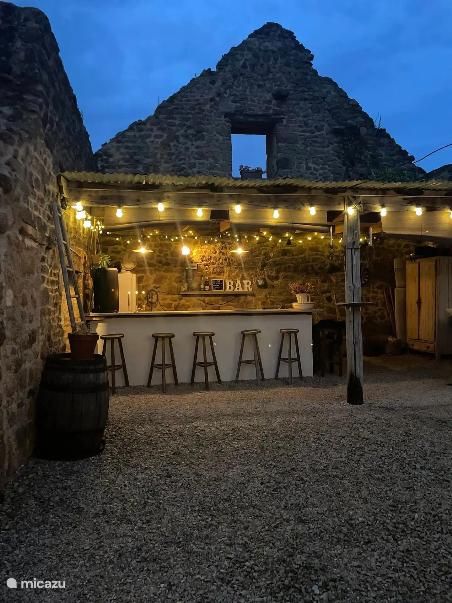 The atmospheric bar in summer