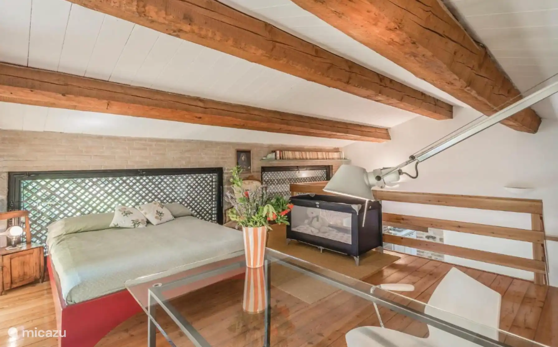 Slaapkamer eerste verdieping van de villa