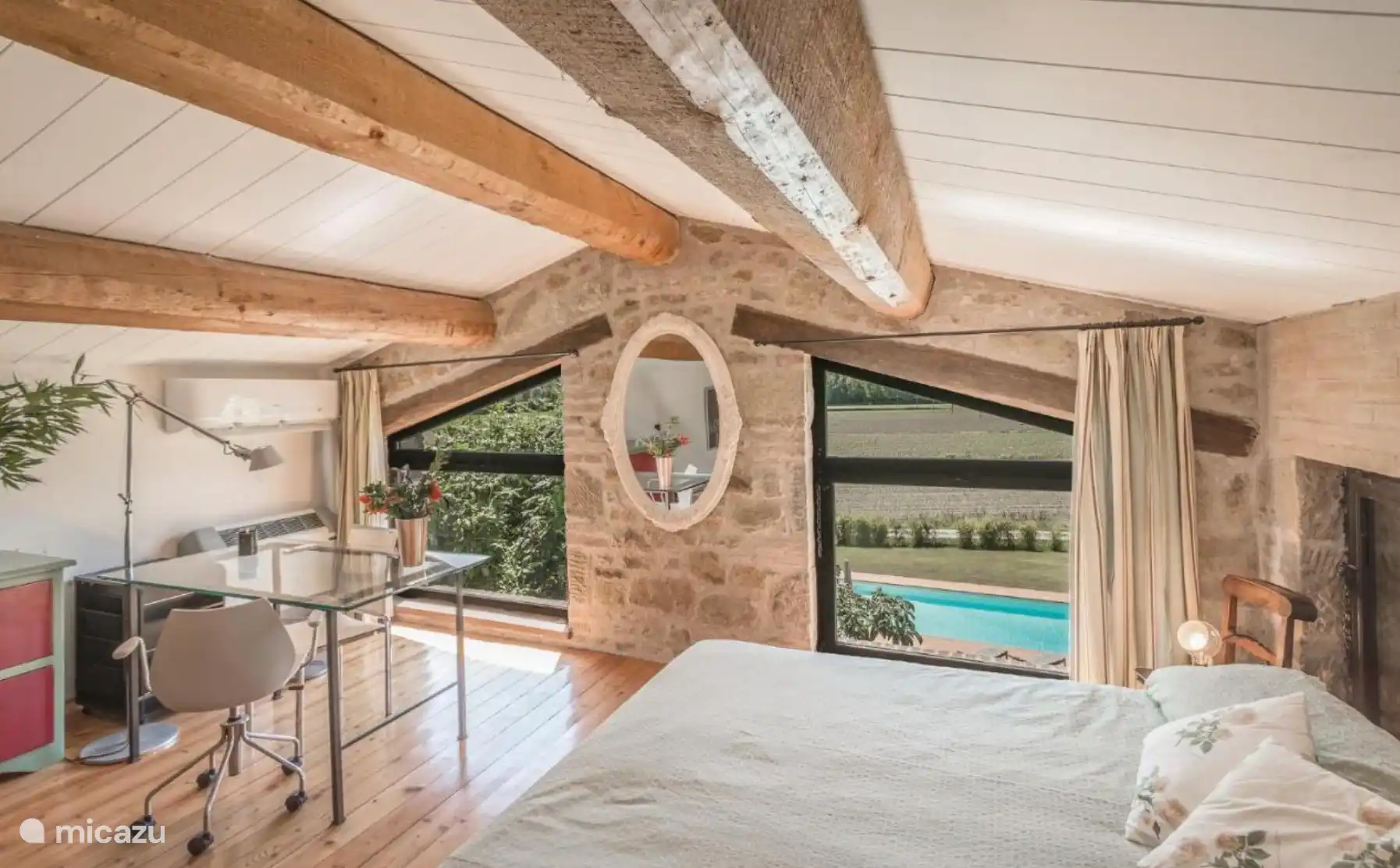 Slaapkamer eerste verdieping van de villa