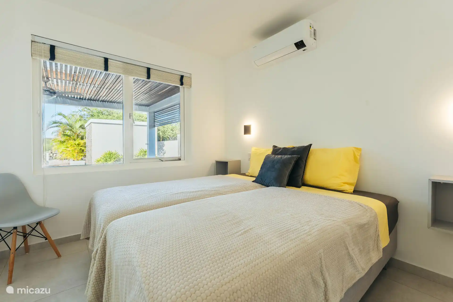 chambre avec lits séparés