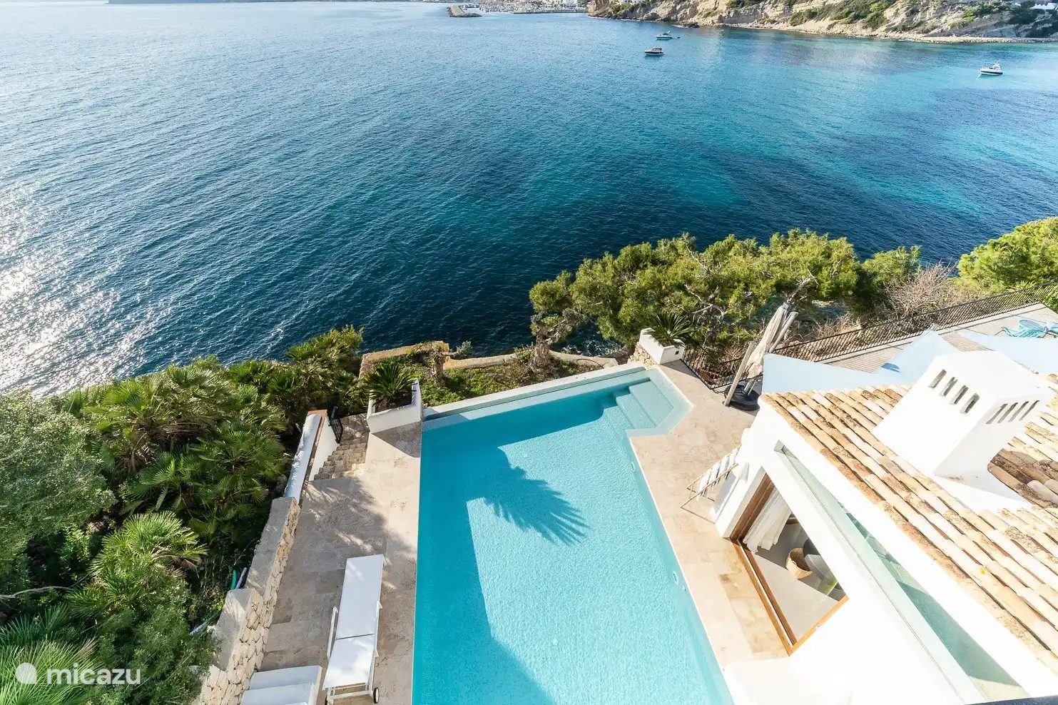 The view from the terrace with jacuzzi