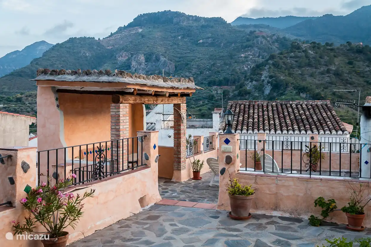 Uitzicht vanaf het grote daketerras