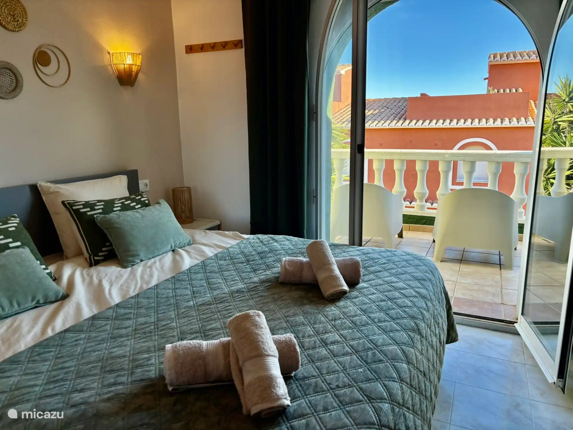 Bedroom with balcony