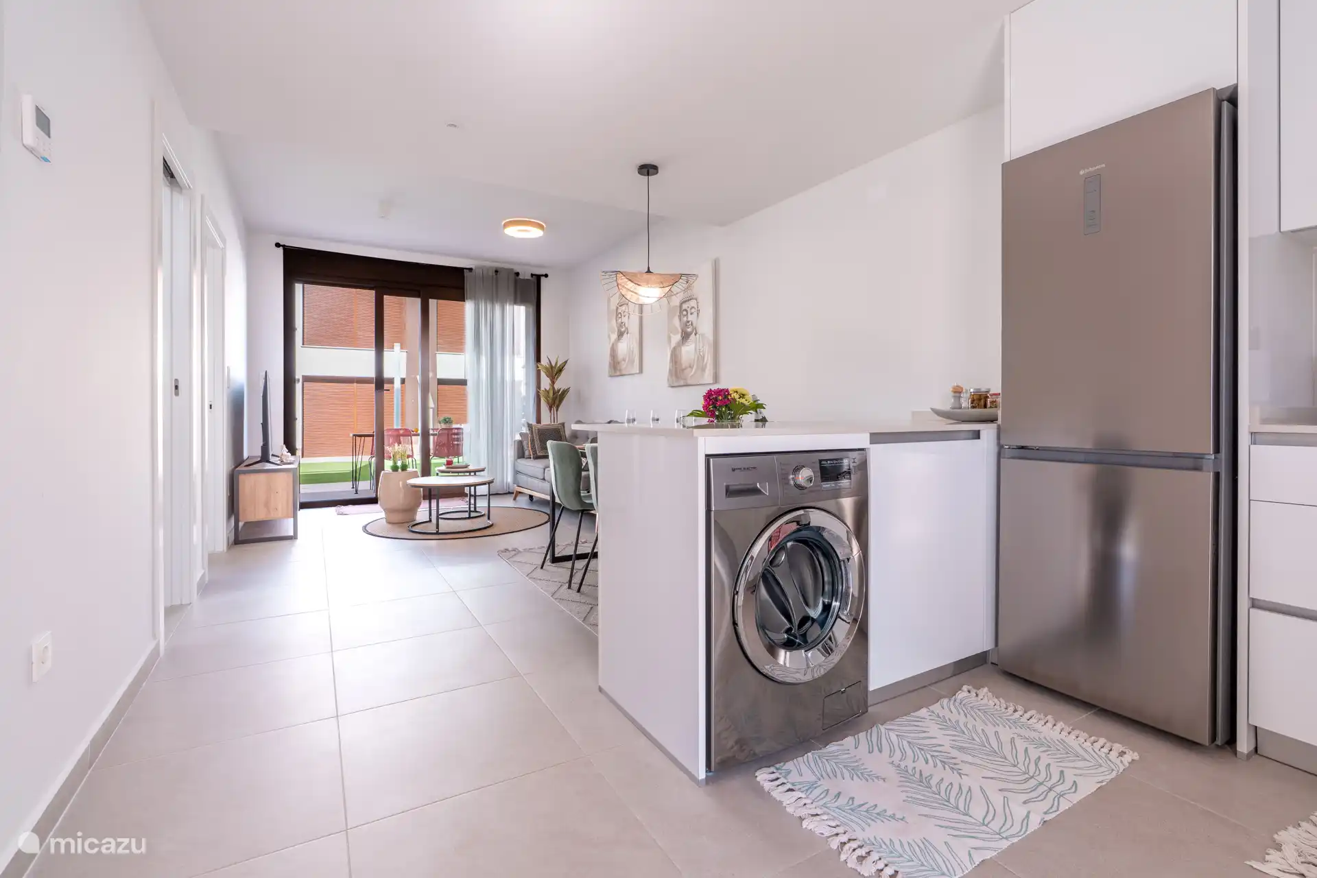 Keuken met wasmachine