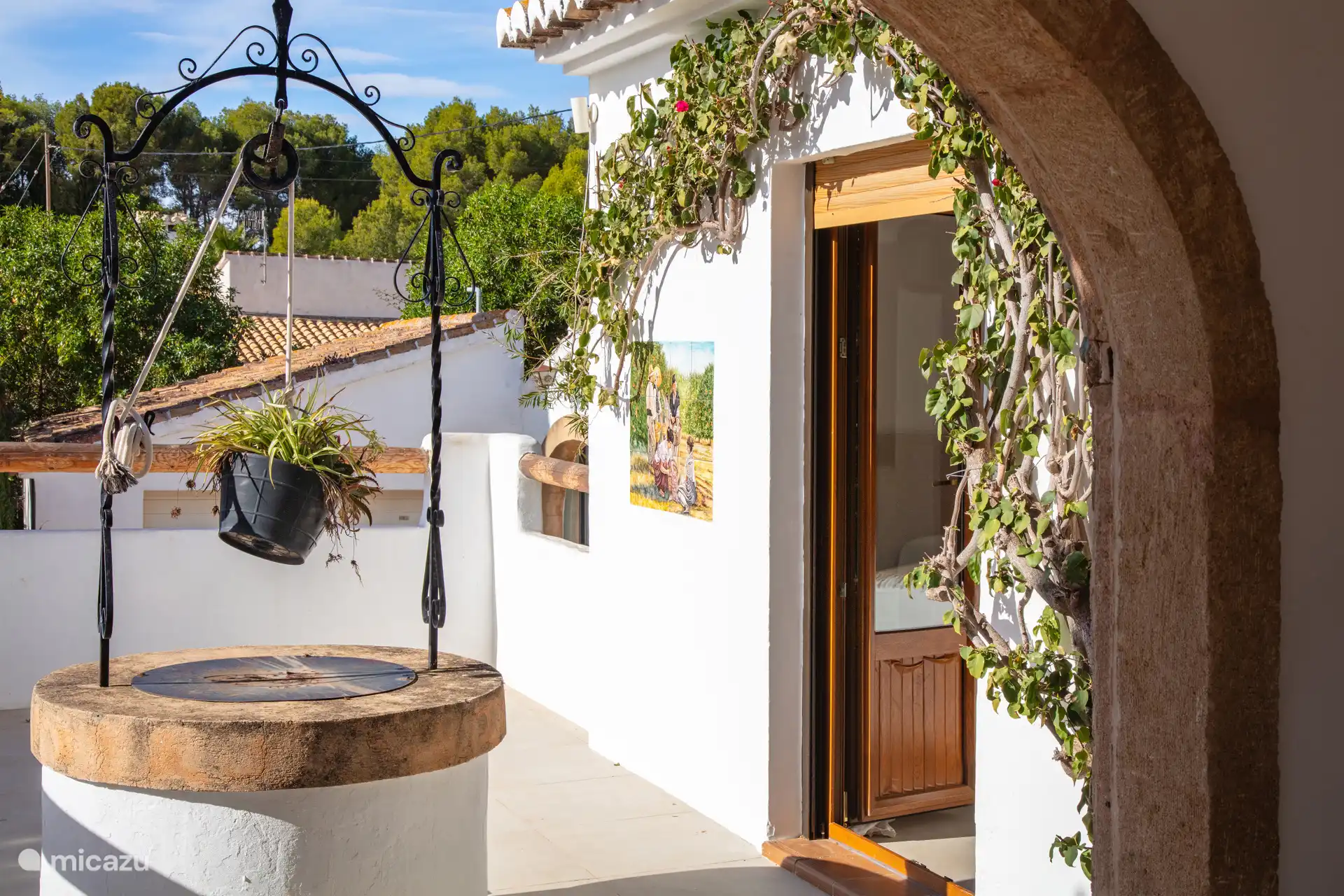 Uitzicht op de tweede slaapkamer