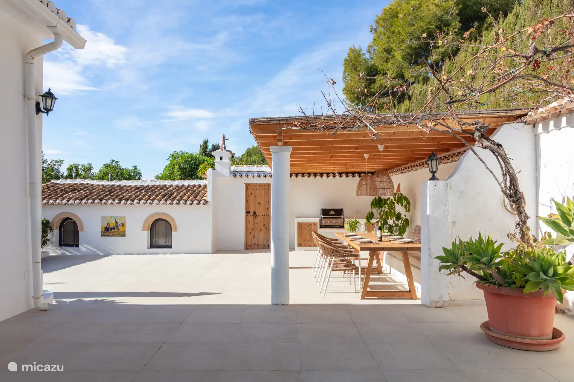 Buiten dineren en barbecue