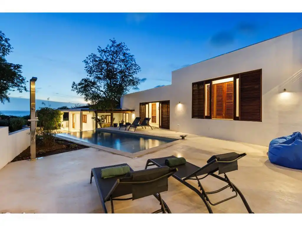 Swimming pool with sea view