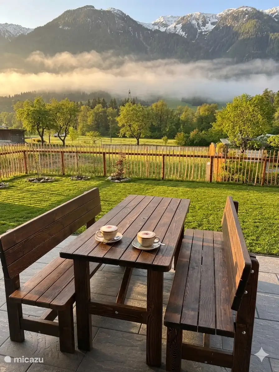 Vue matinale depuis la terrasse sud