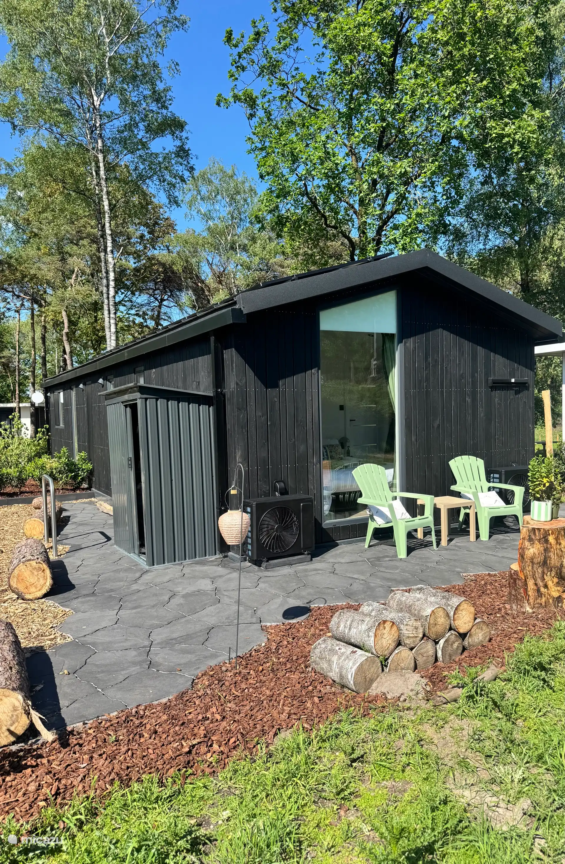 Wandelen, Nederland, Overijssel, Haarle, vakantiehuis Sfeervol huis met hottub aan bosrand