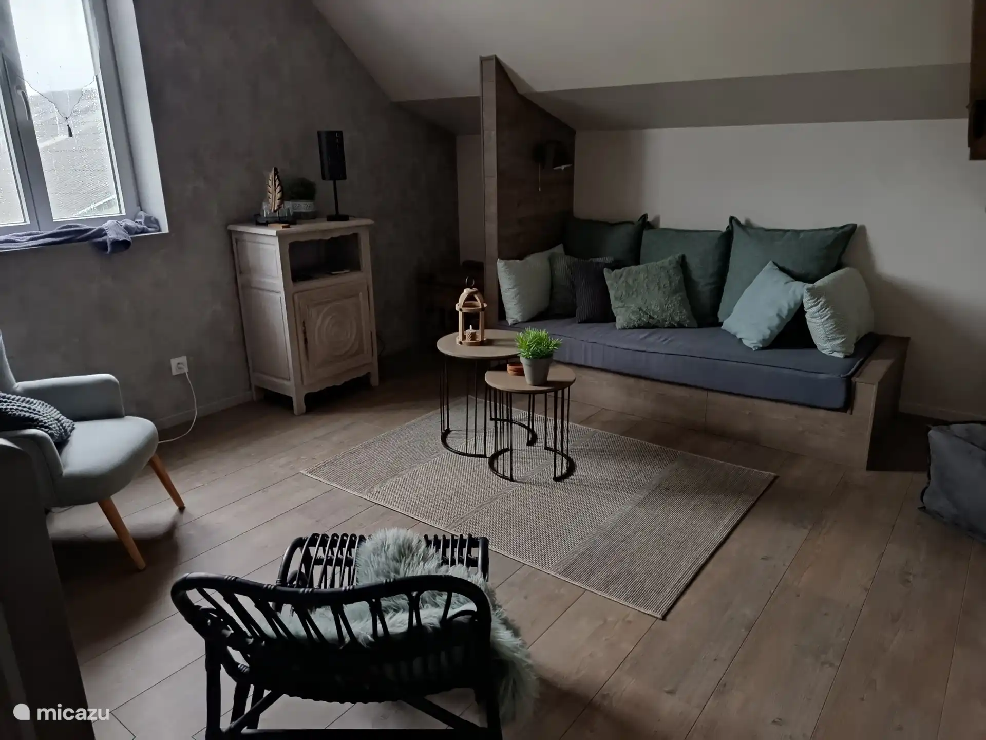 Slaapbank op de vide