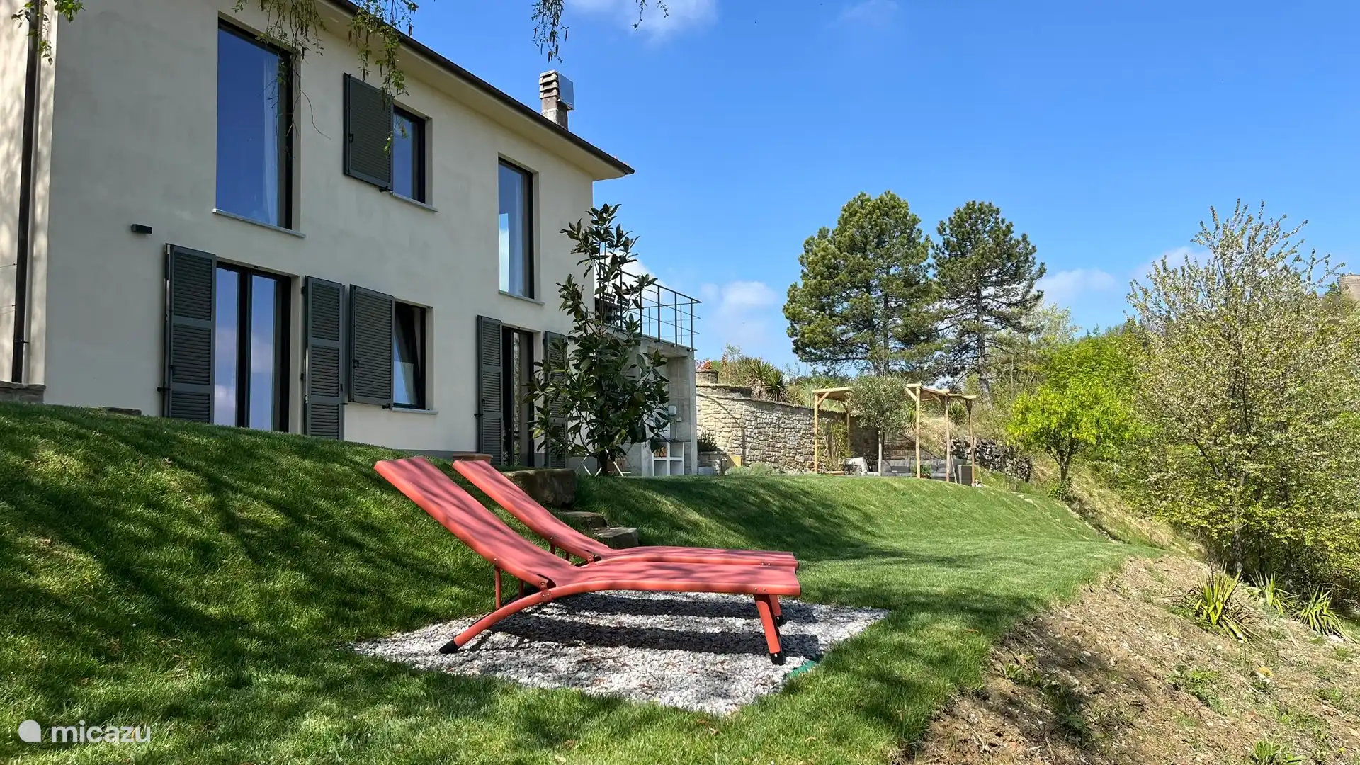 Jardin à l’arrière de Casa Vista Collina