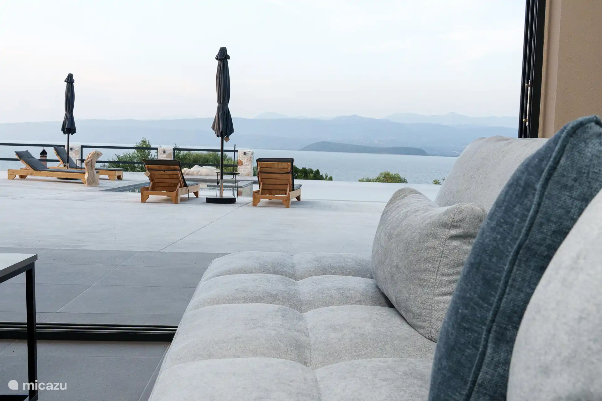 Meerblick im Wohnzimmer