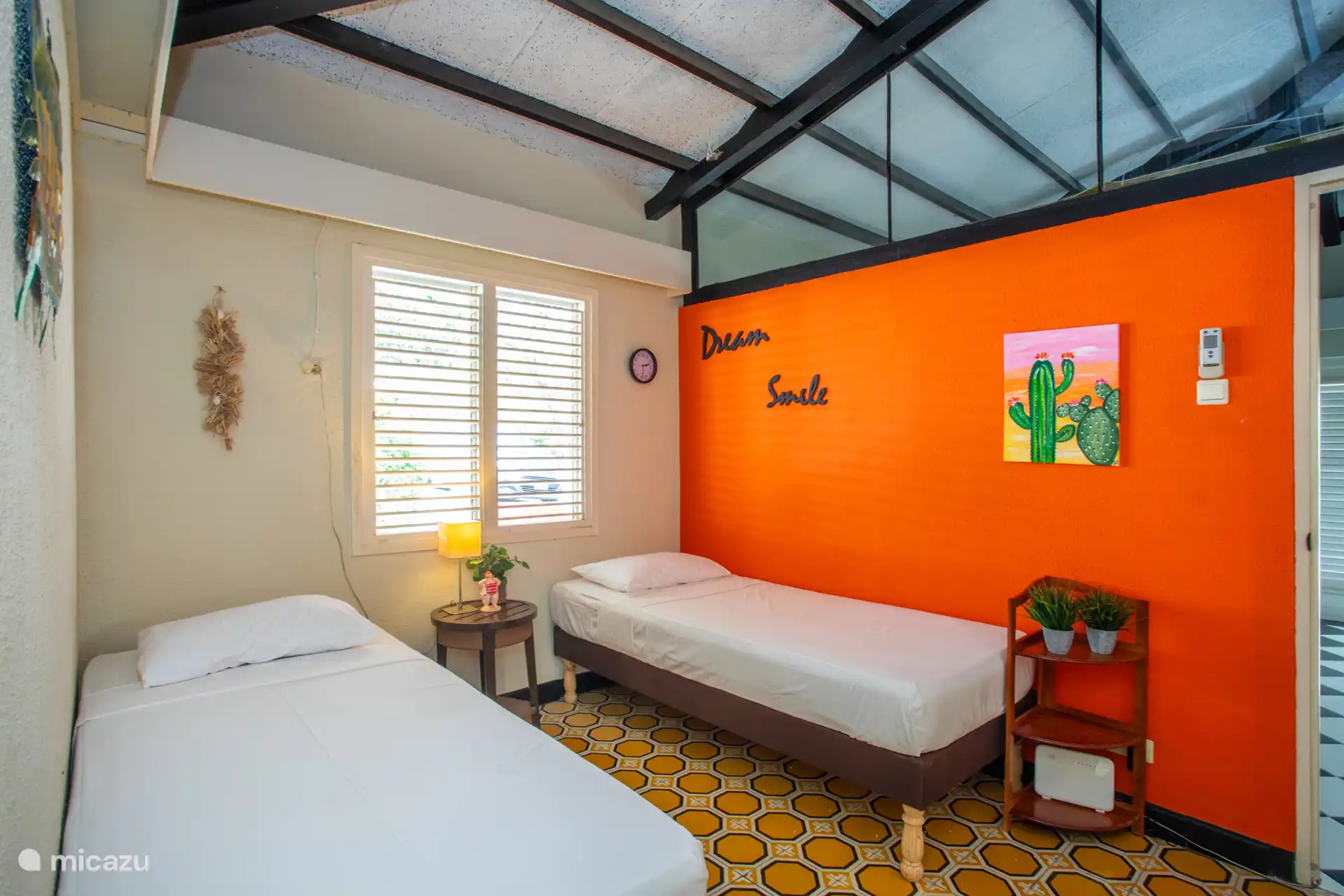 Bedroom with air conditioning