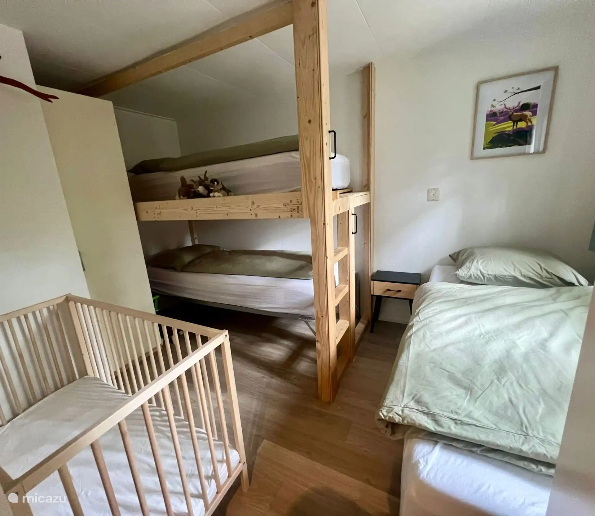 Schlafzimmer 2 mit 3x Einzelbett