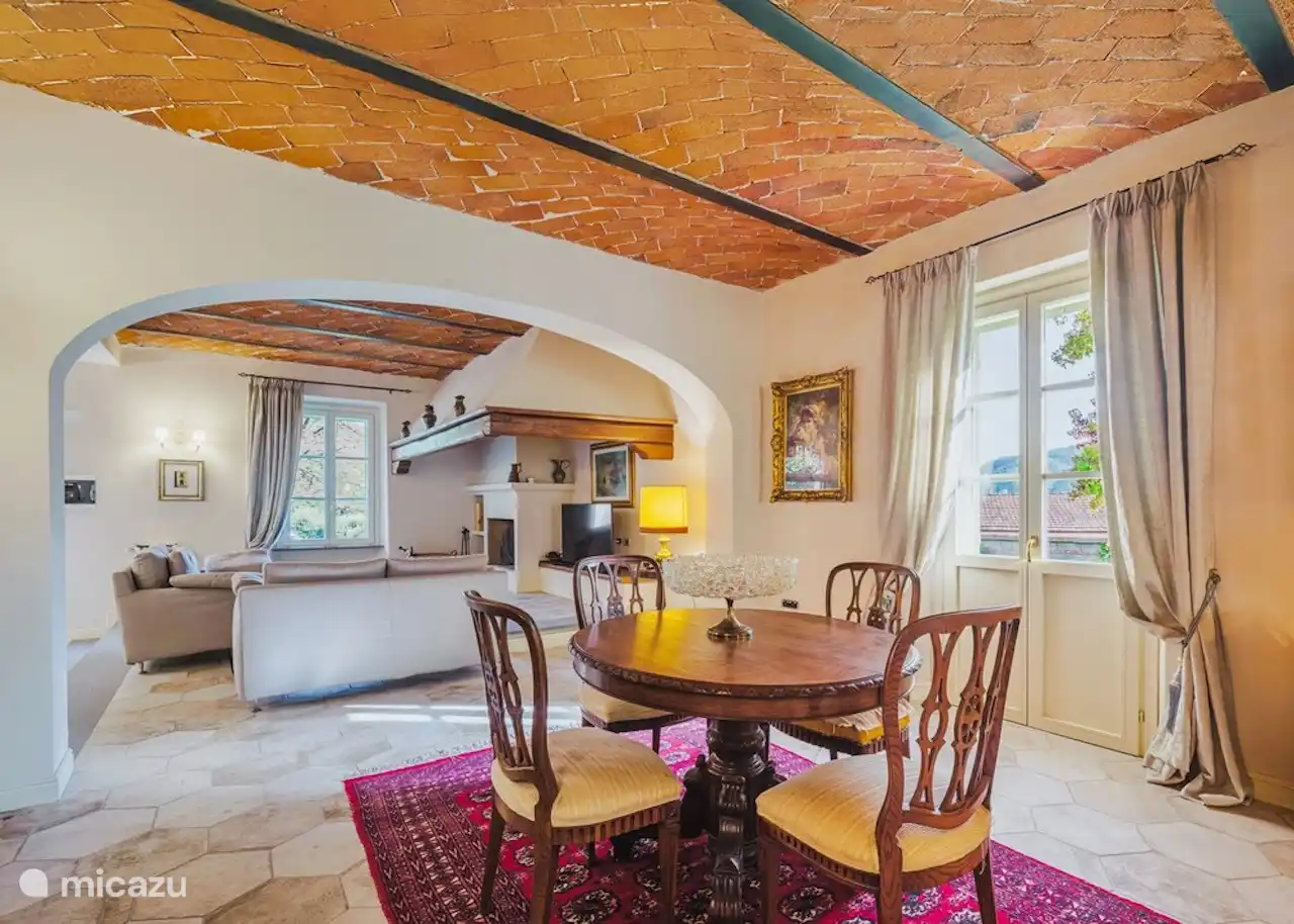 Dining area in the living room