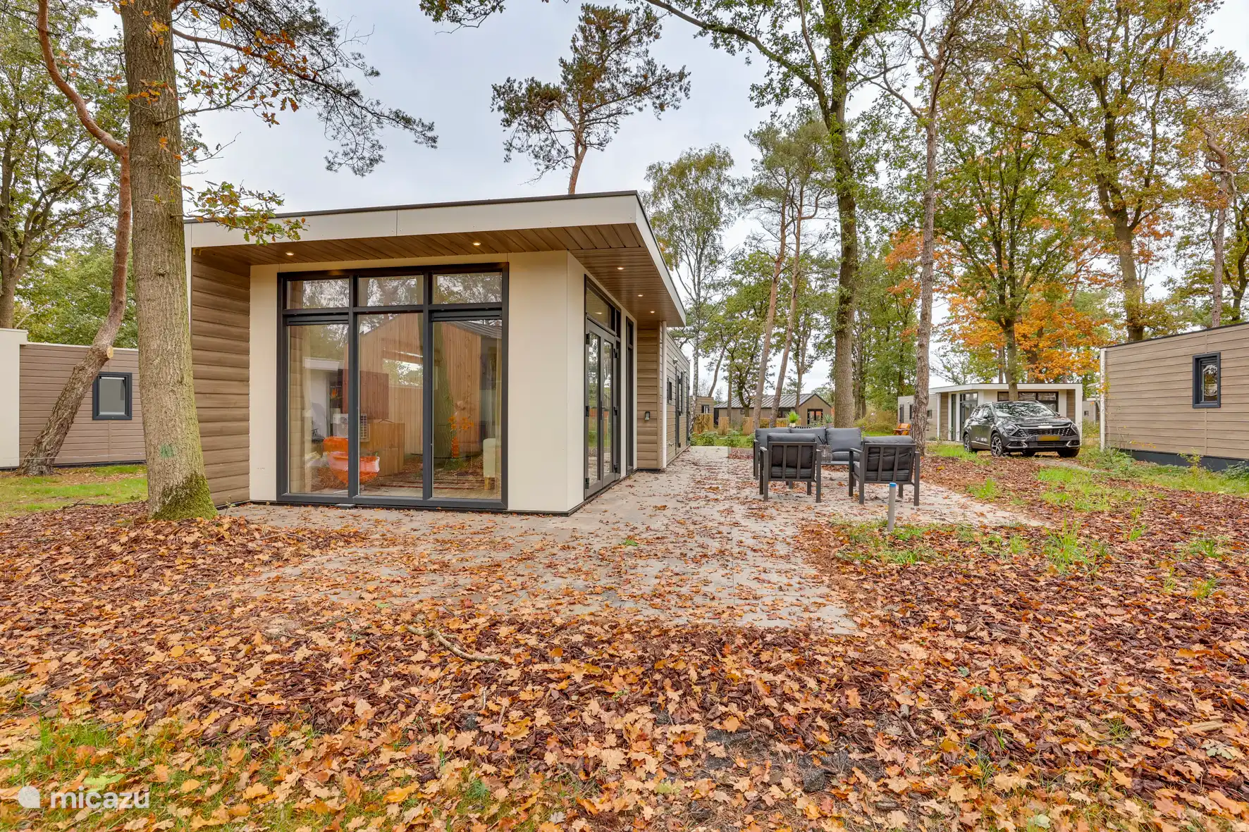 Spacious garden with beautiful terrace