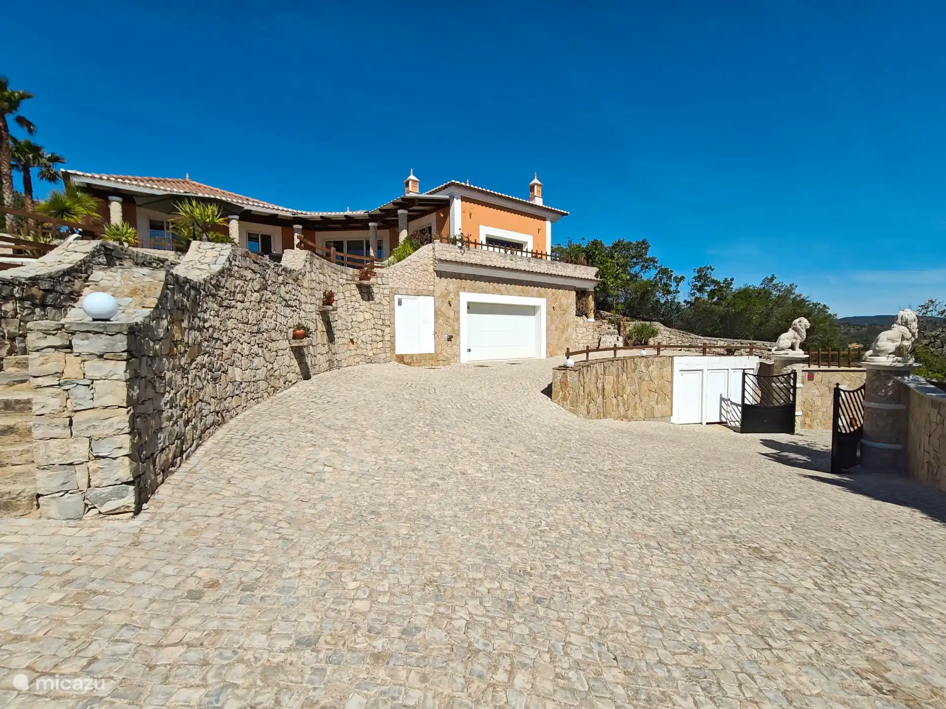 Property front with garage