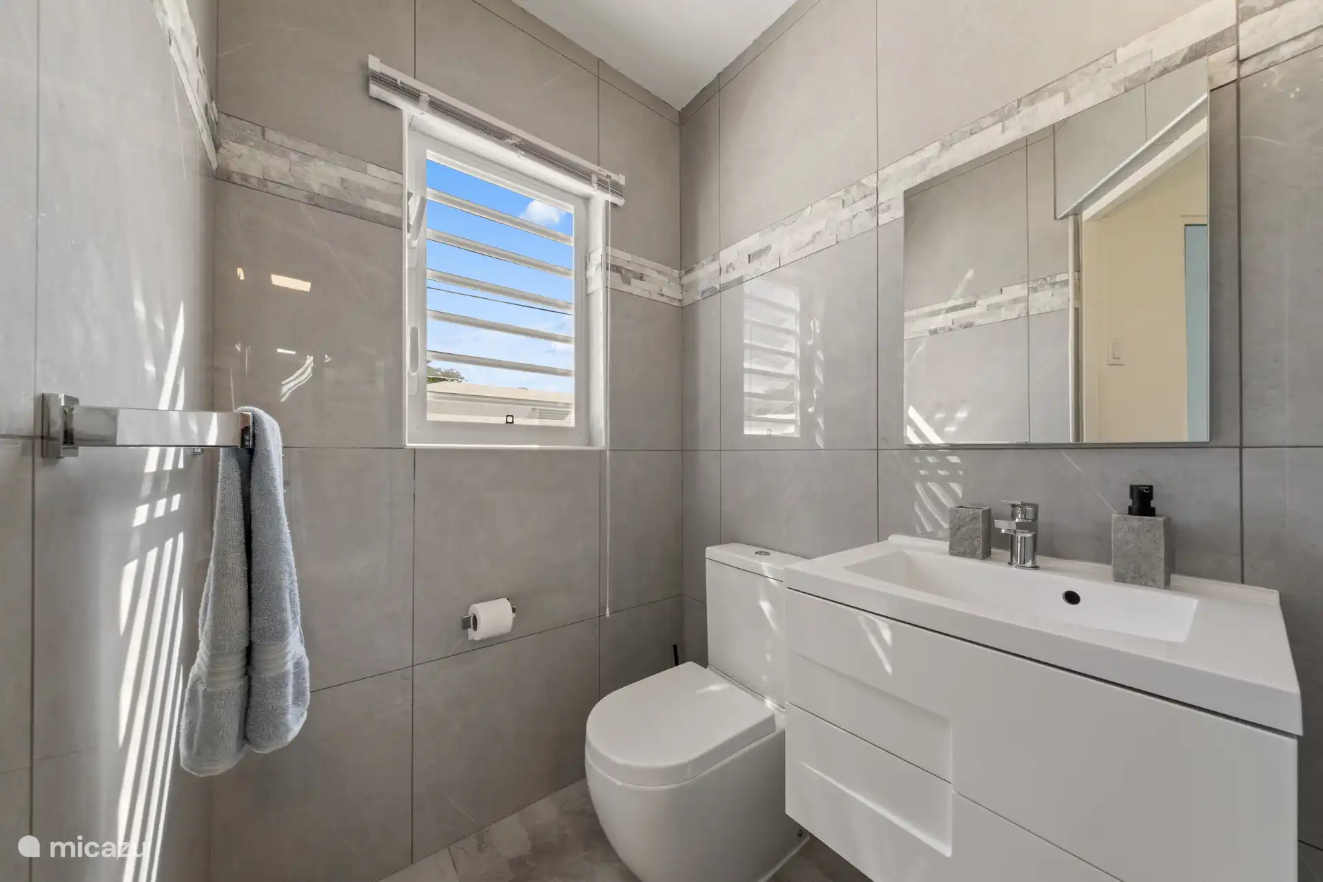 Toilettes pour invités au rez-de-chaussée.