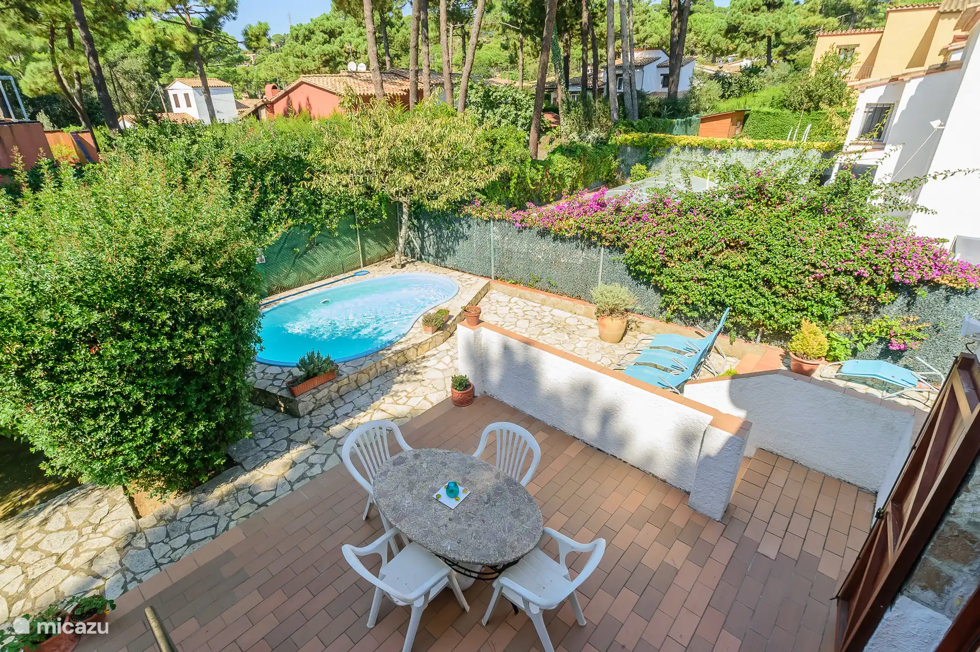 Uitzicht vanaf het dakterras