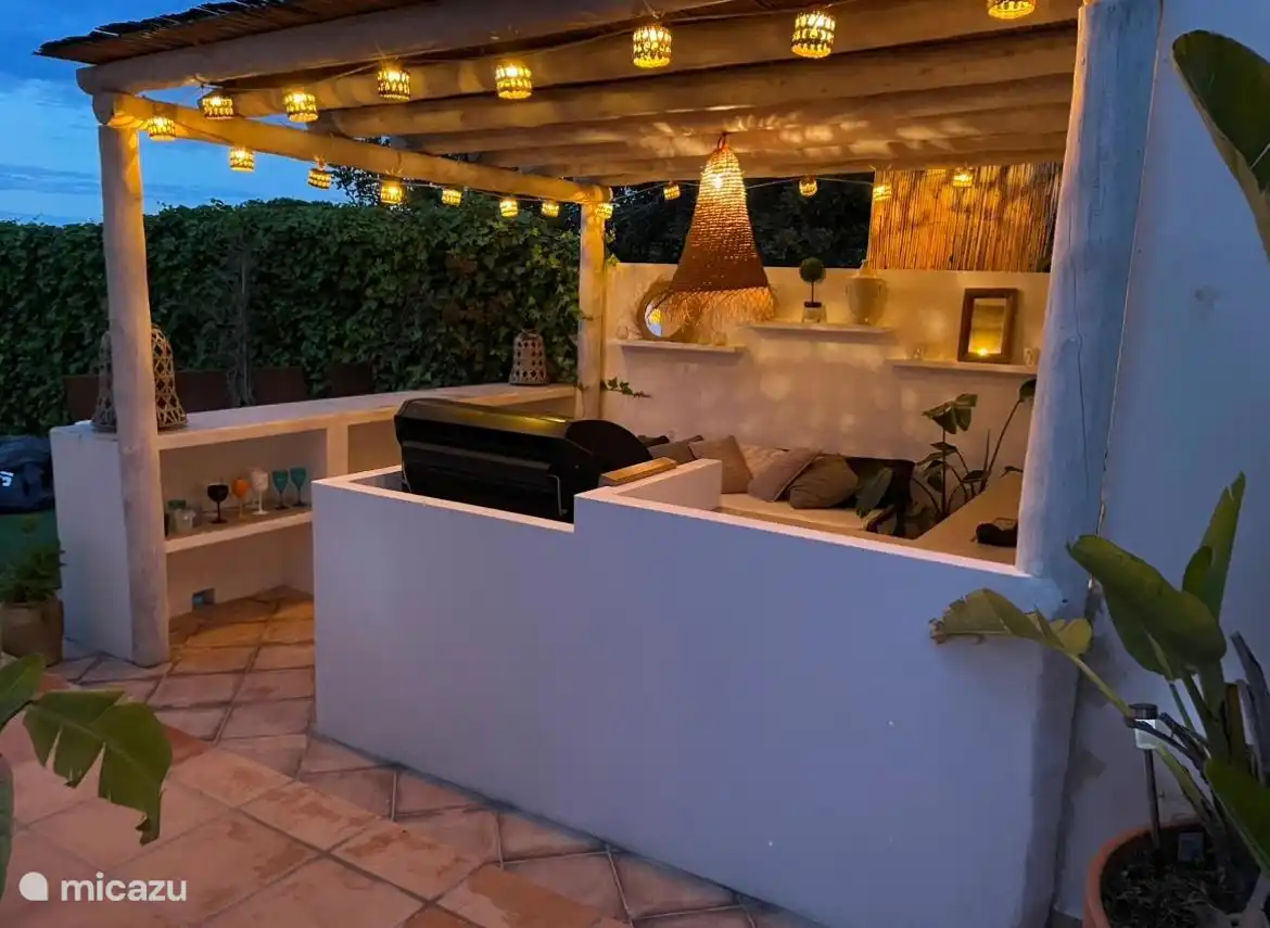 Cuisine extérieure de style ibiza 