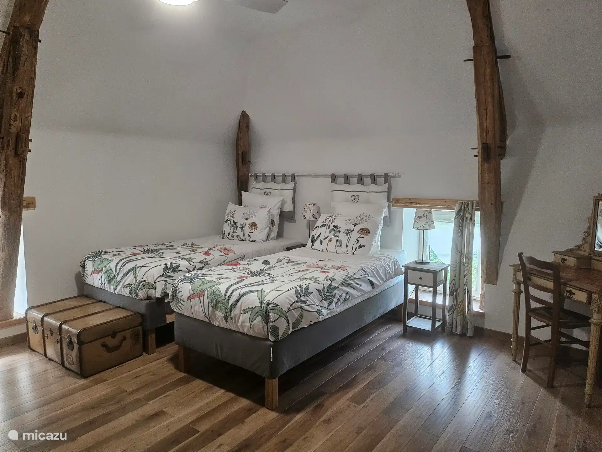 Lily ingericht als eenpersoonsbedden